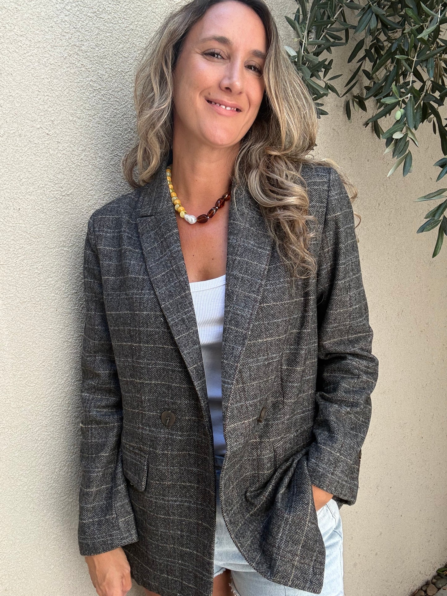 Blazer Inglés gris