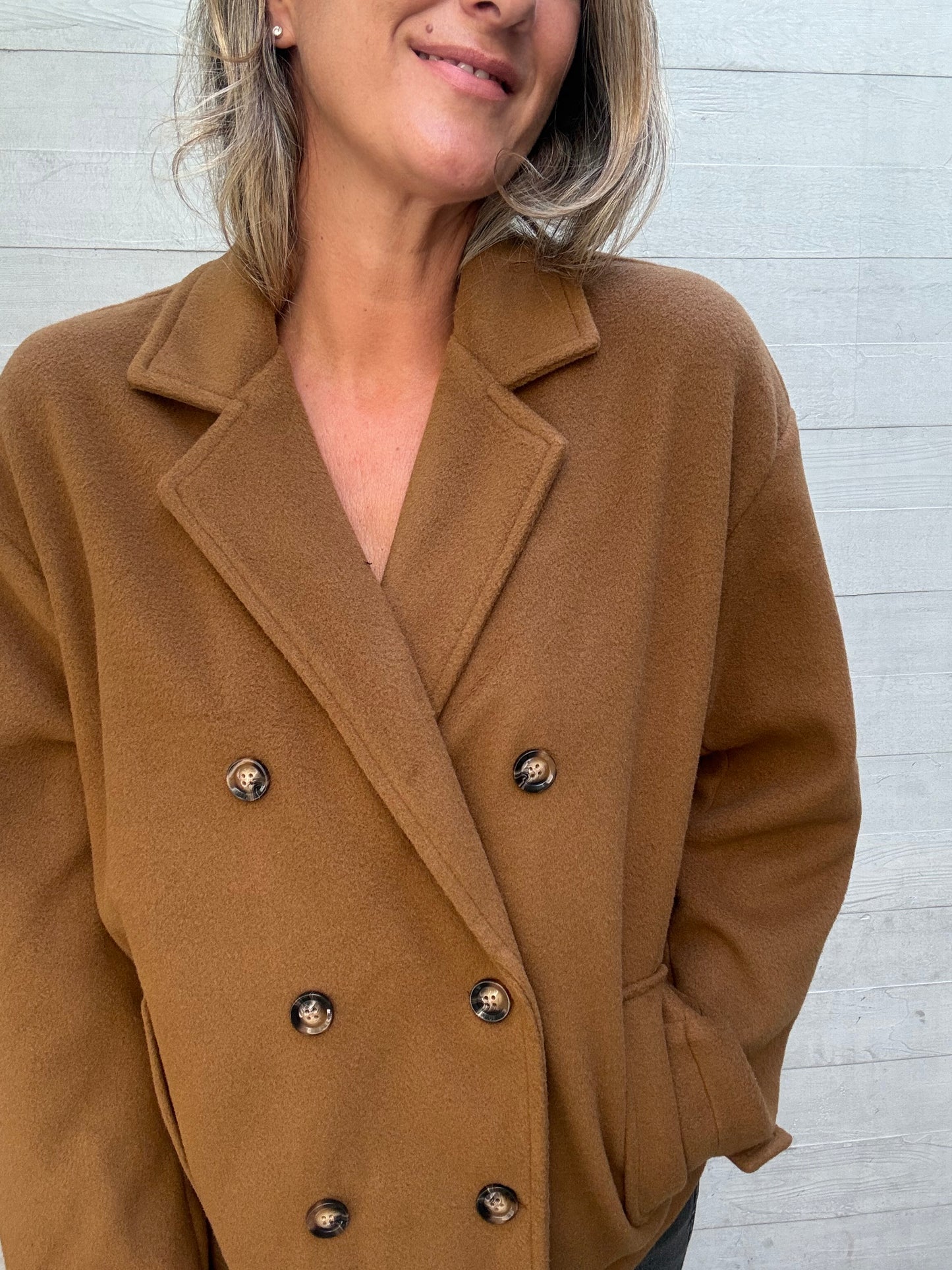 Chaqueta/ abrigo Nuria camel