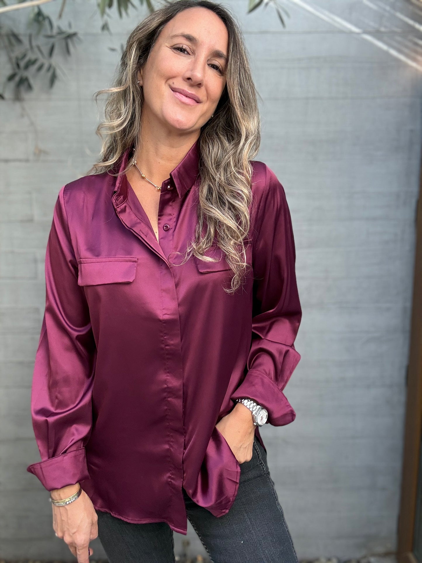 Blusa Ibiza guinda