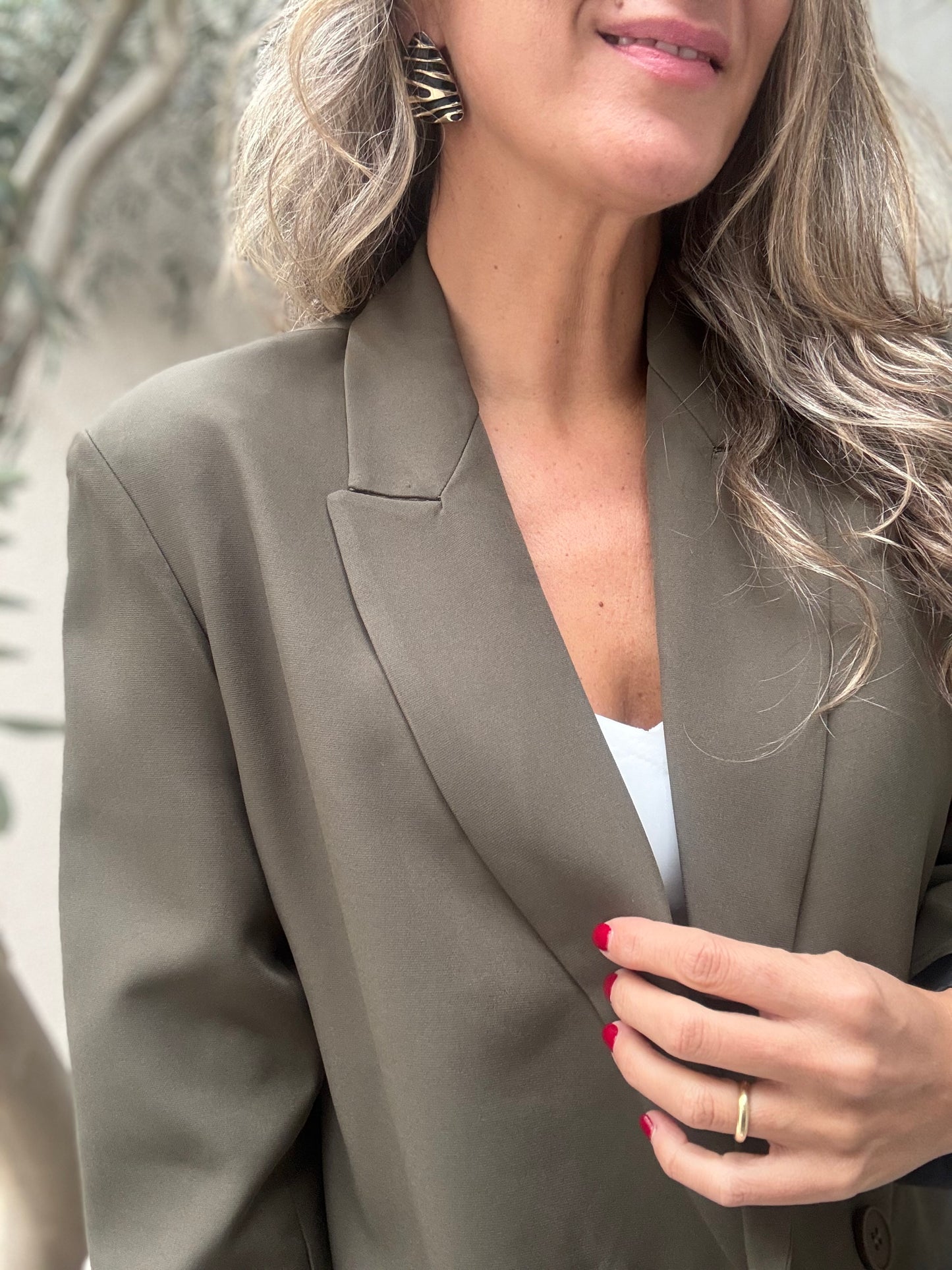 Blazer sastrero verde