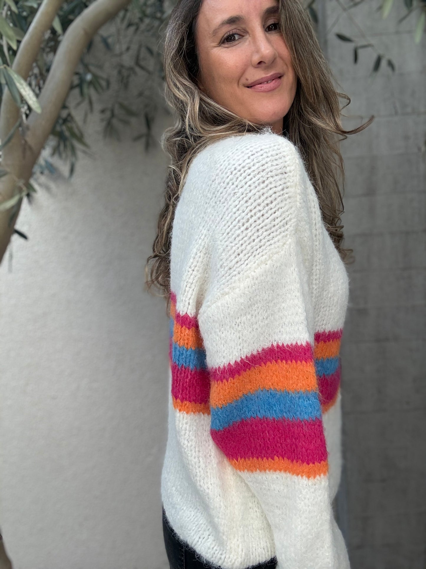 Sweater Colores blanco