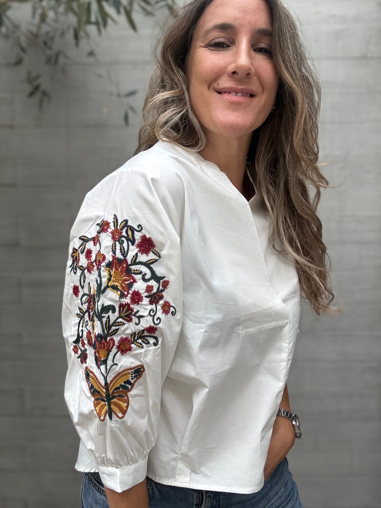 Blusa Frida blanca