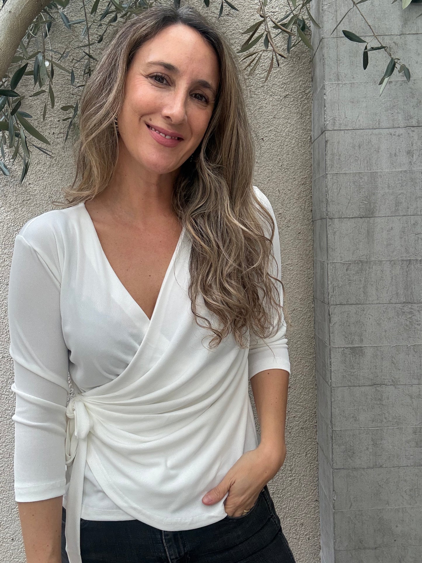 Polera Girona blanca