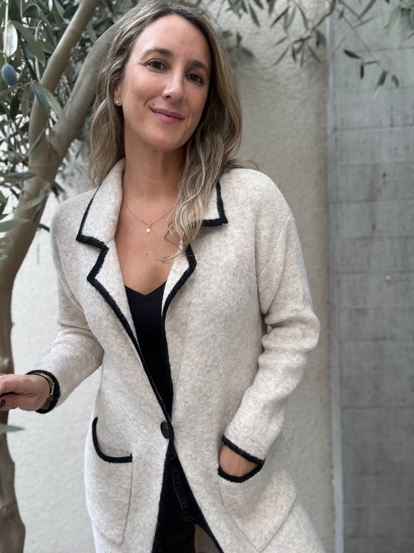 Chaleco Largo Lugo beige