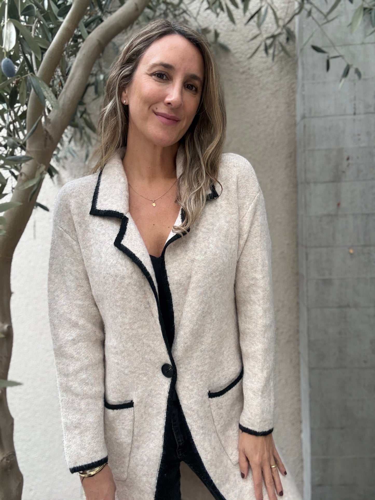 Chaleco Largo Lugo beige