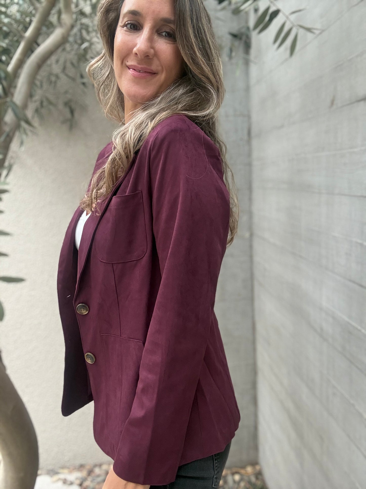 Blazer Galicia borgoña