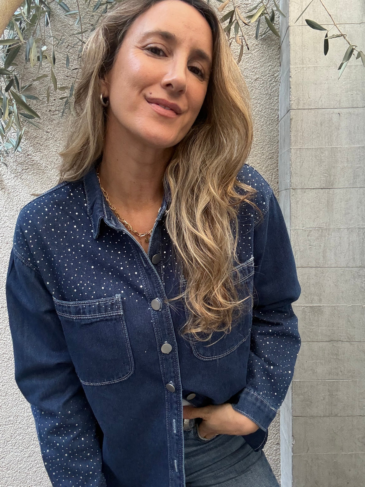 Camisa jeans Girona azul