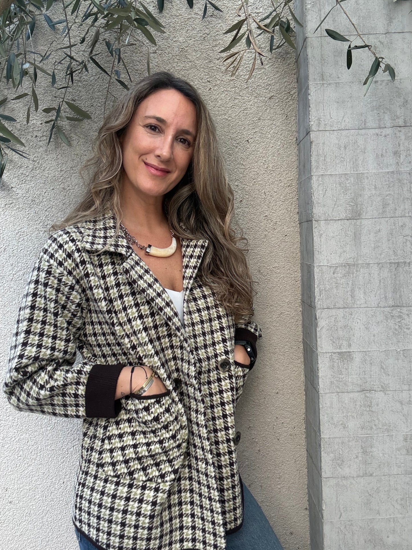 Abrigo/chaqueta cuadros