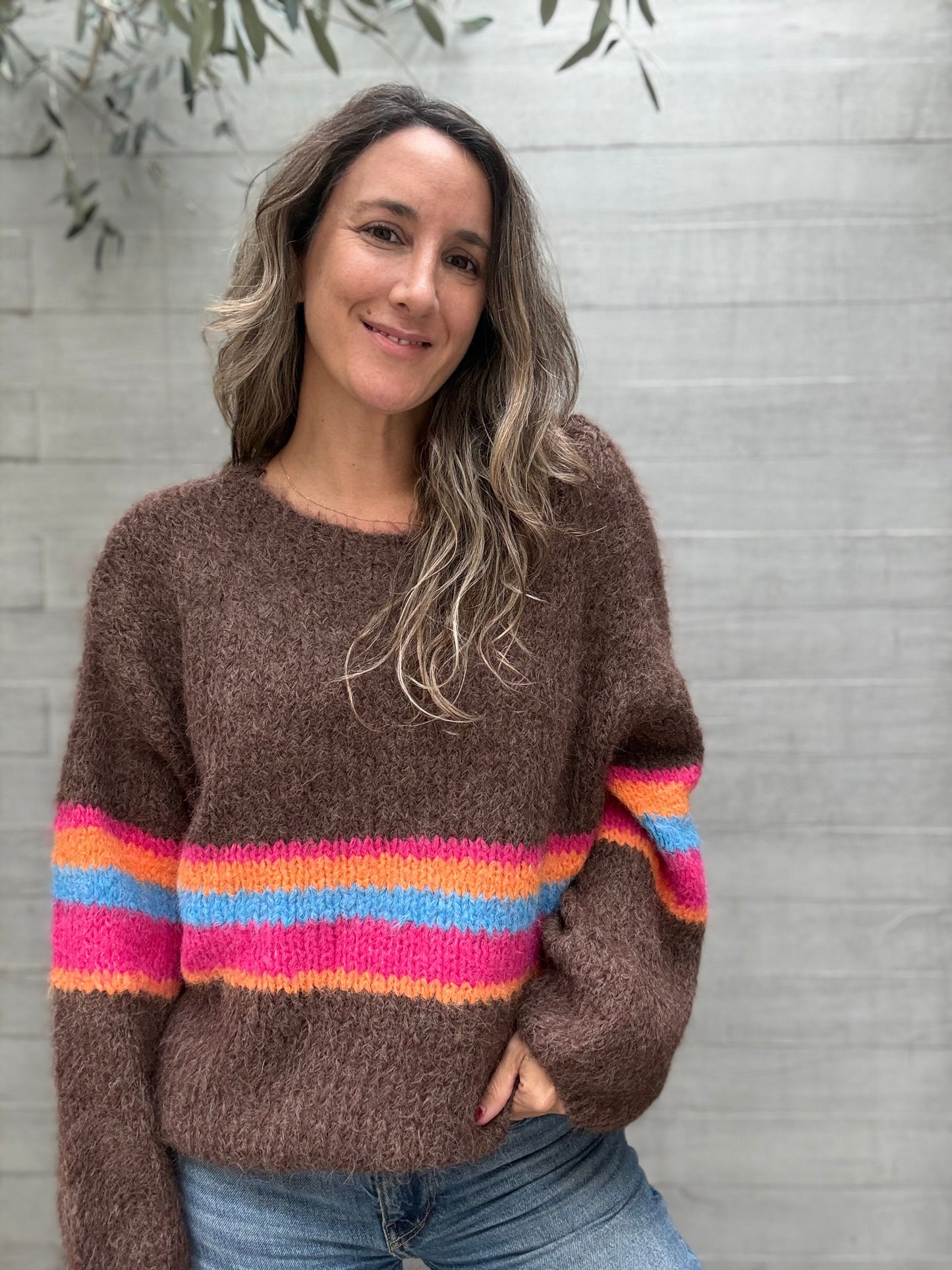 Sweater Colores Café