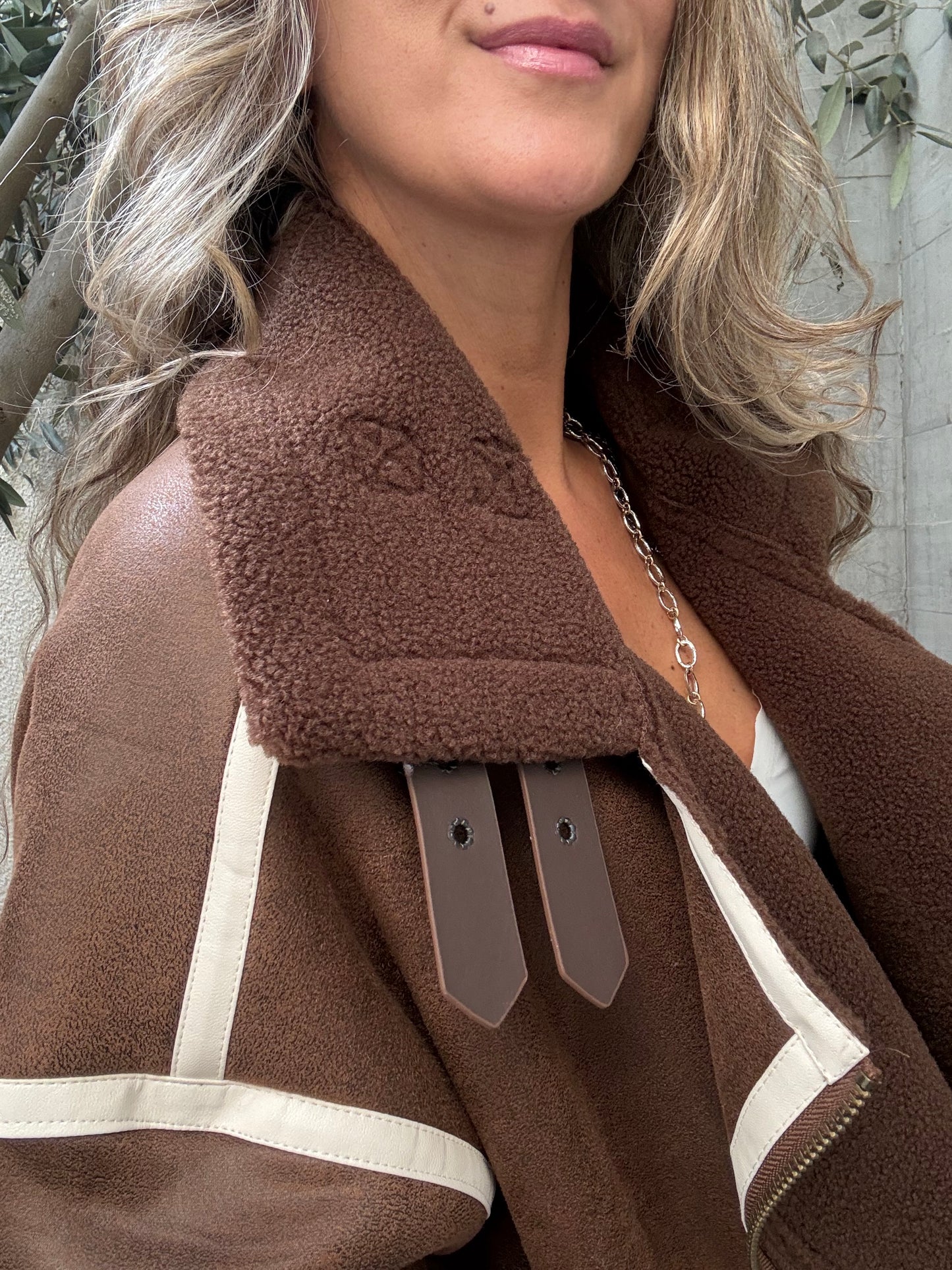 Chaqueta chiporro oversize