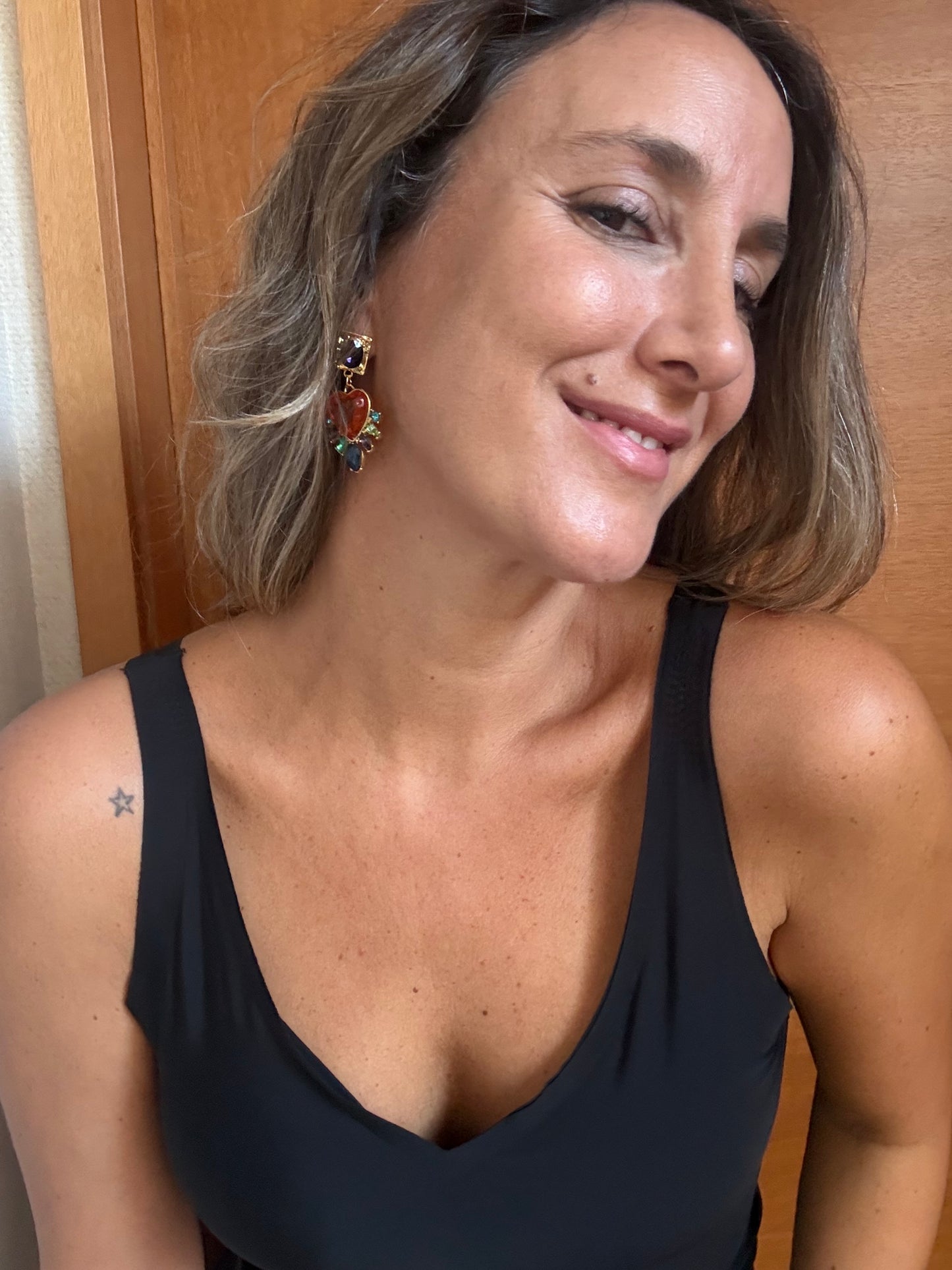 Aros sagrado corazón terracota