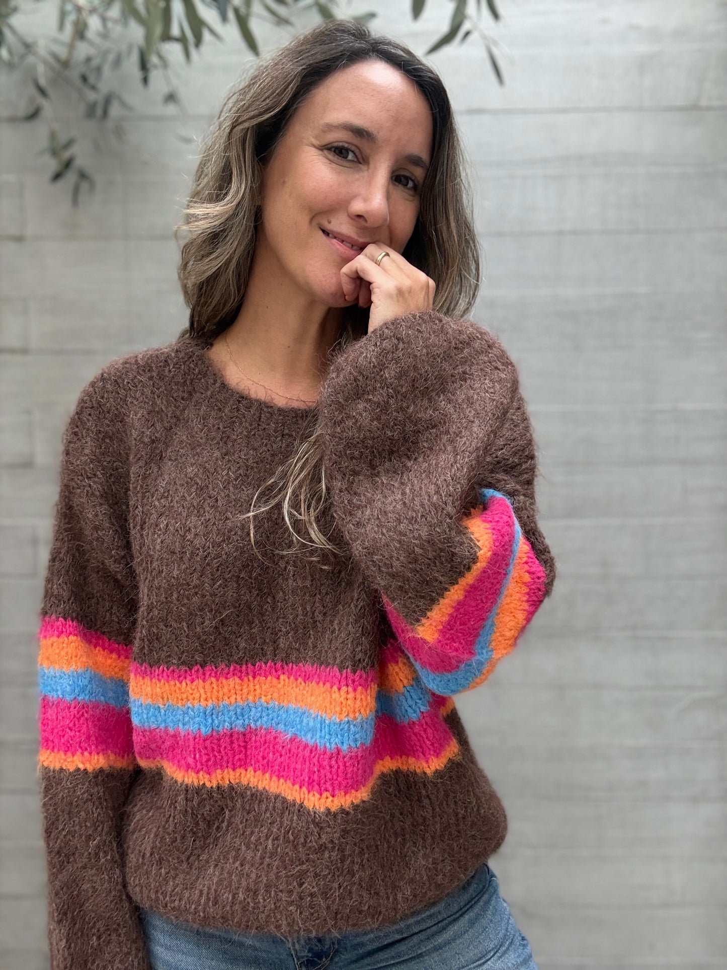 Sweater Colores Café