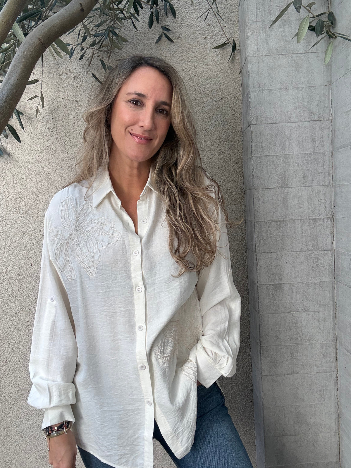 Blusa cuenca blanca