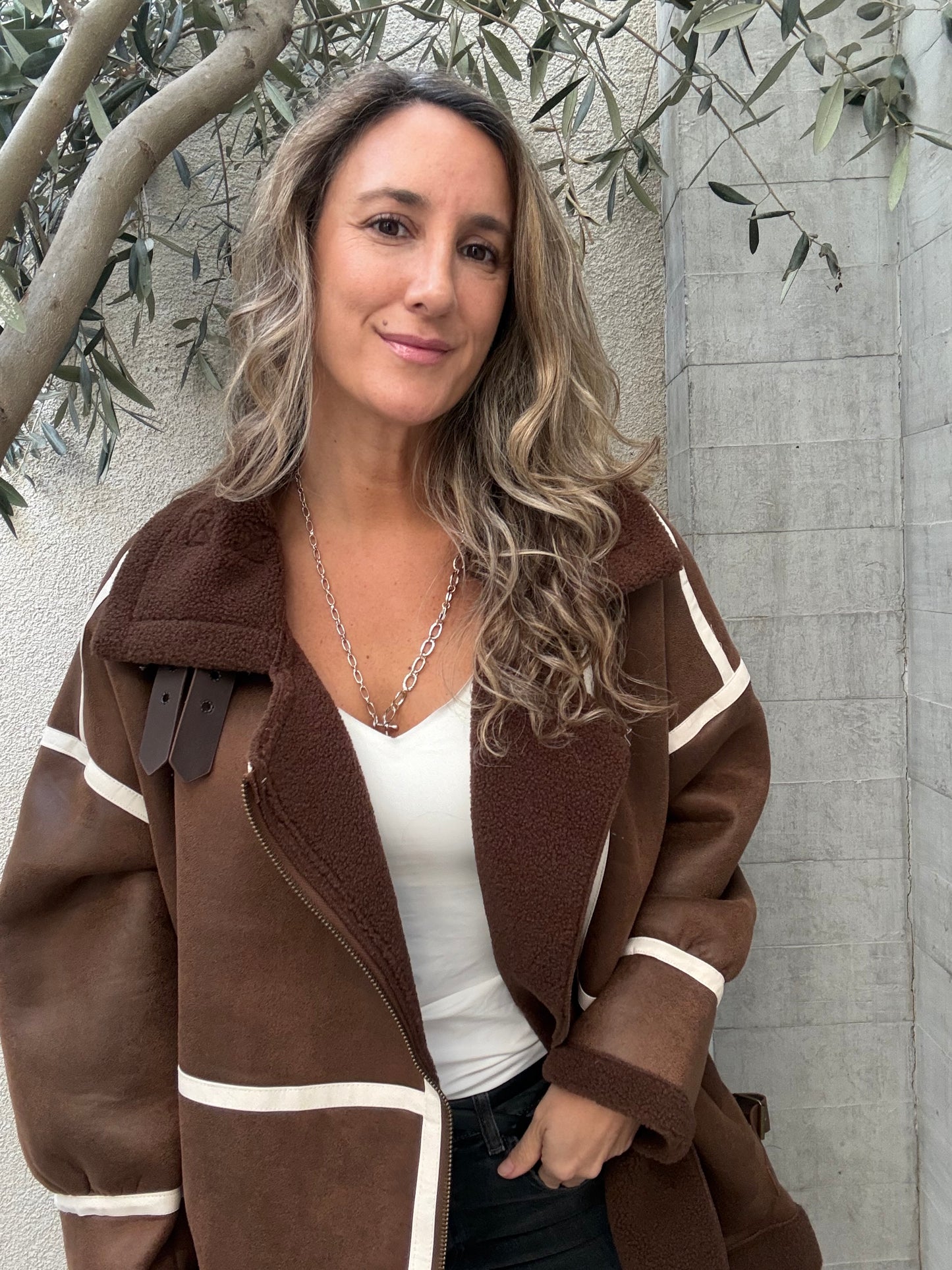Chaqueta chiporro oversize