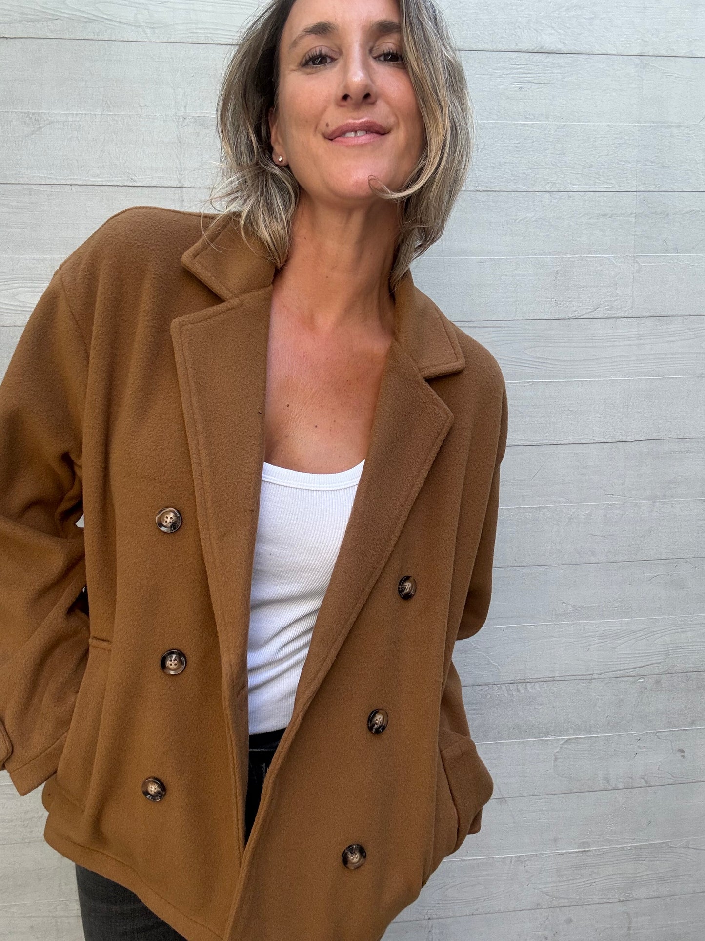 Chaqueta/ abrigo Nuria camel