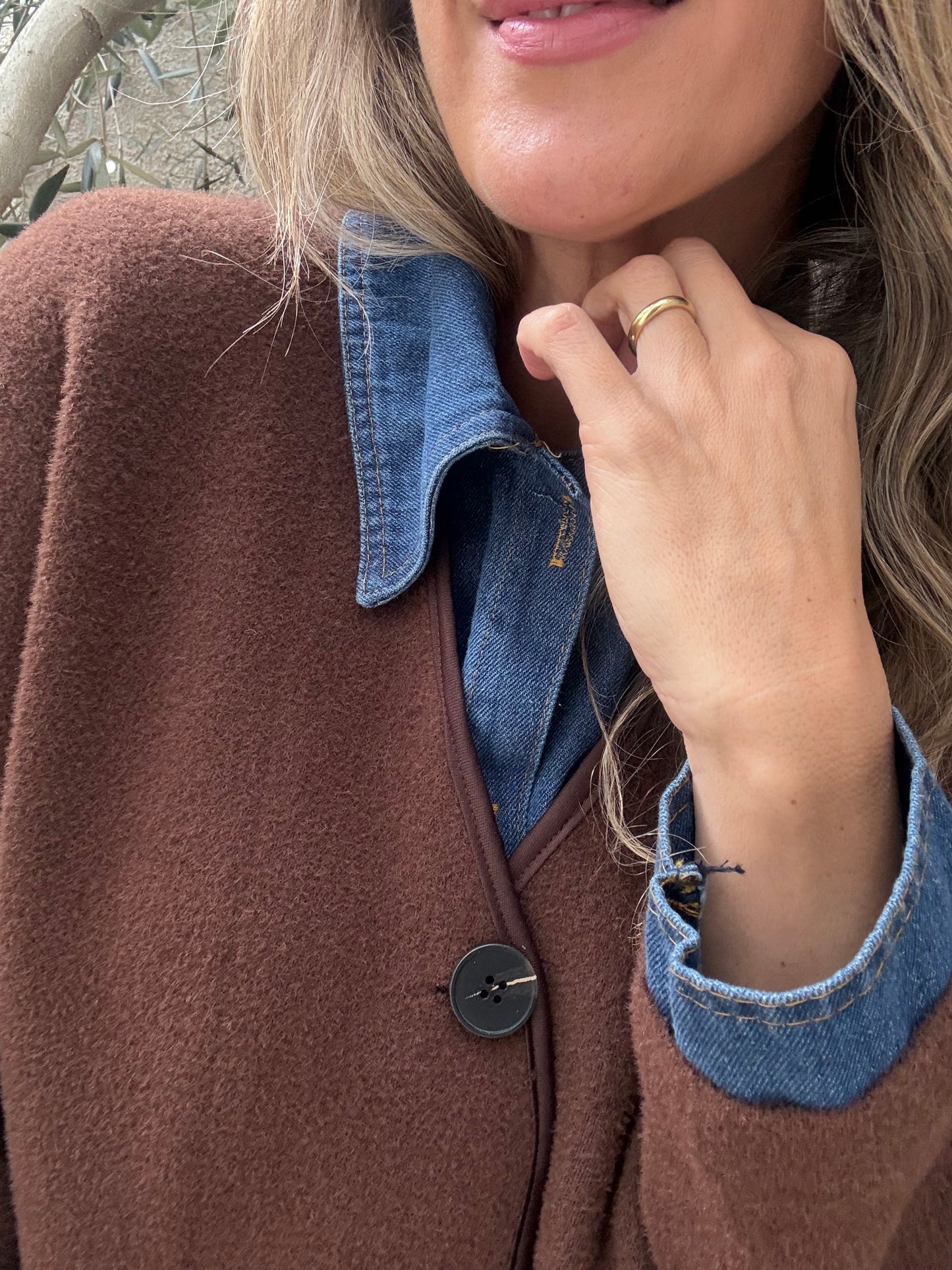 Chaqueta/camisa café