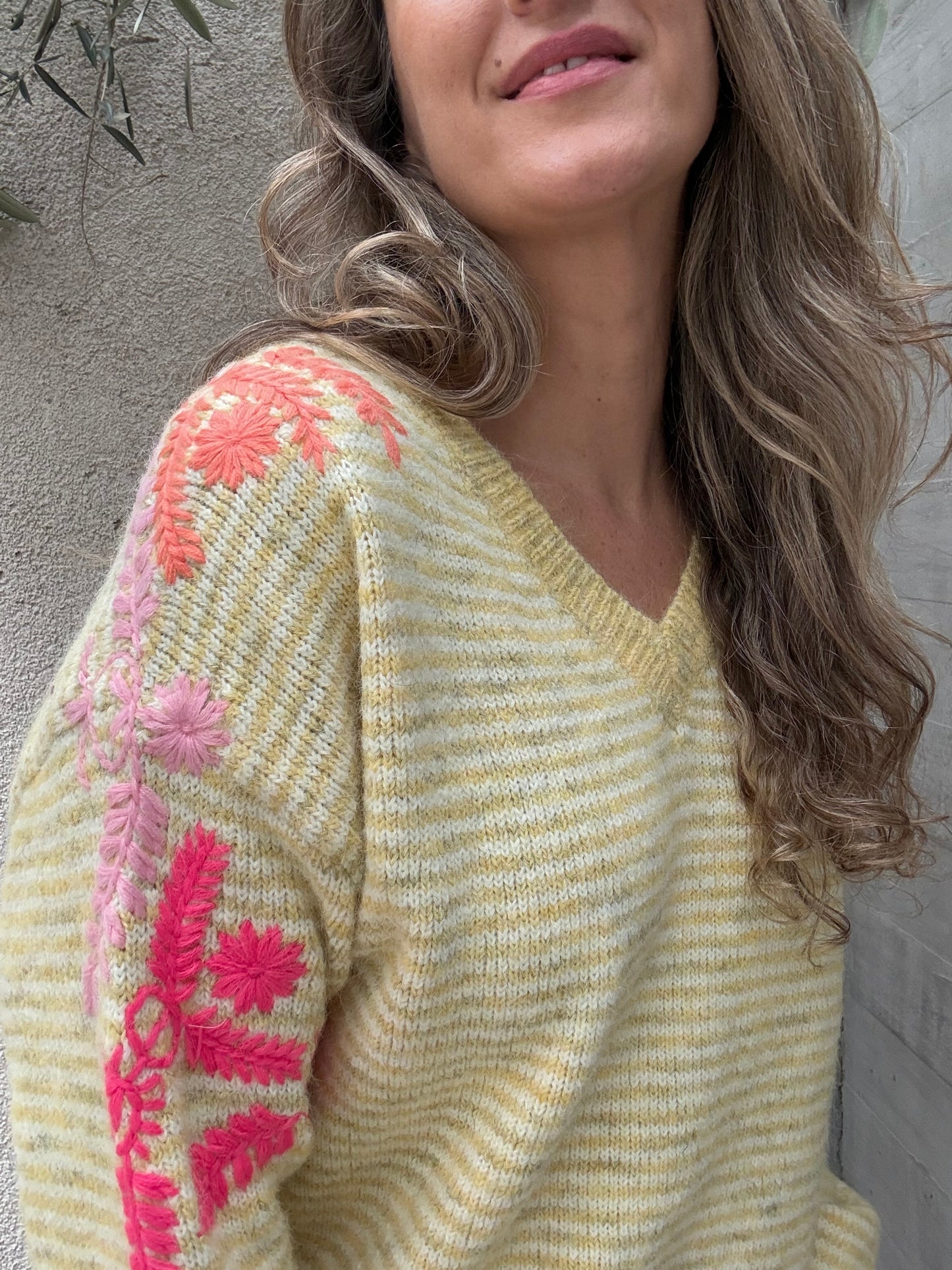 Chaleco floral amarillo