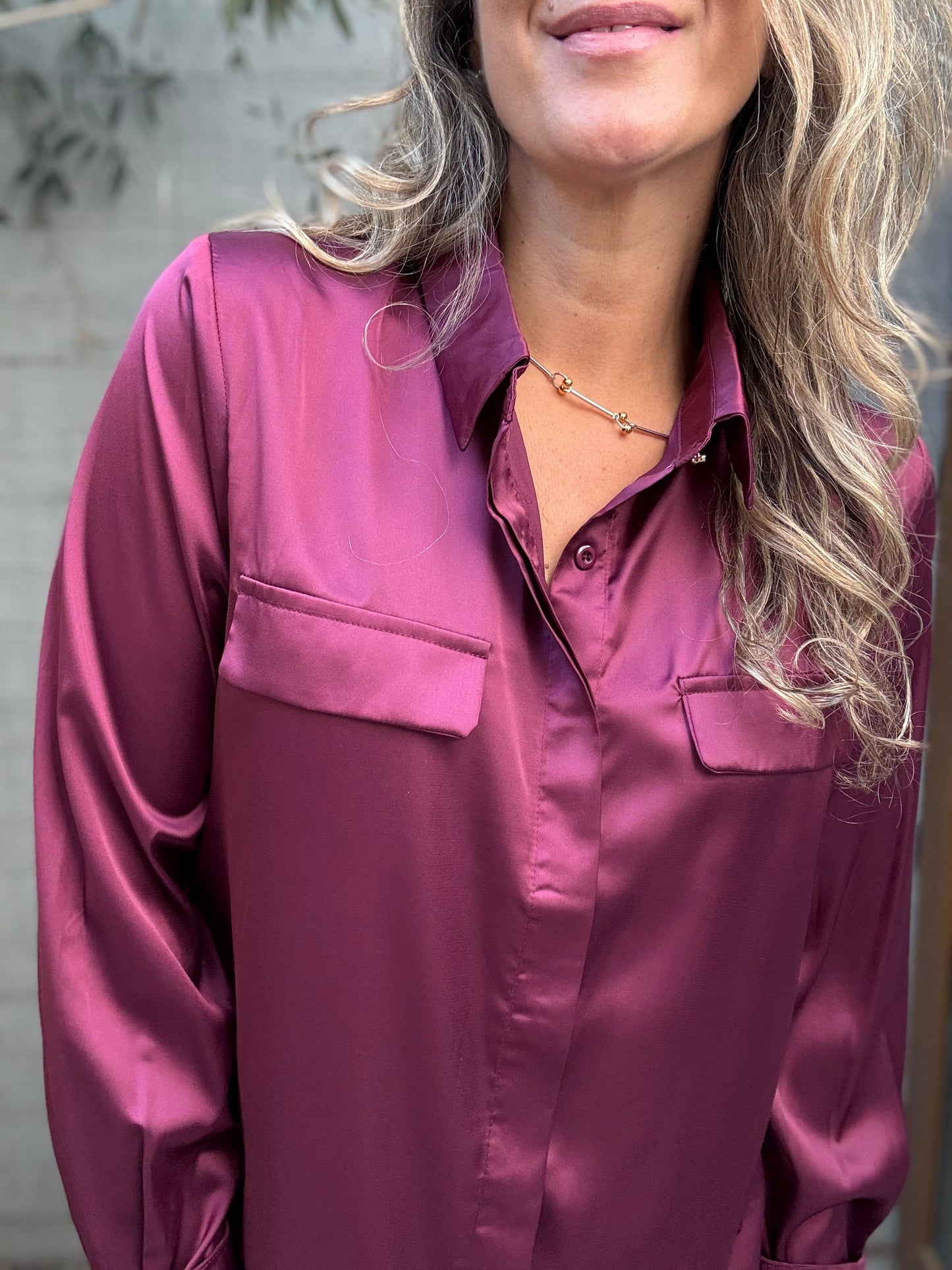 Blusa Ibiza guinda