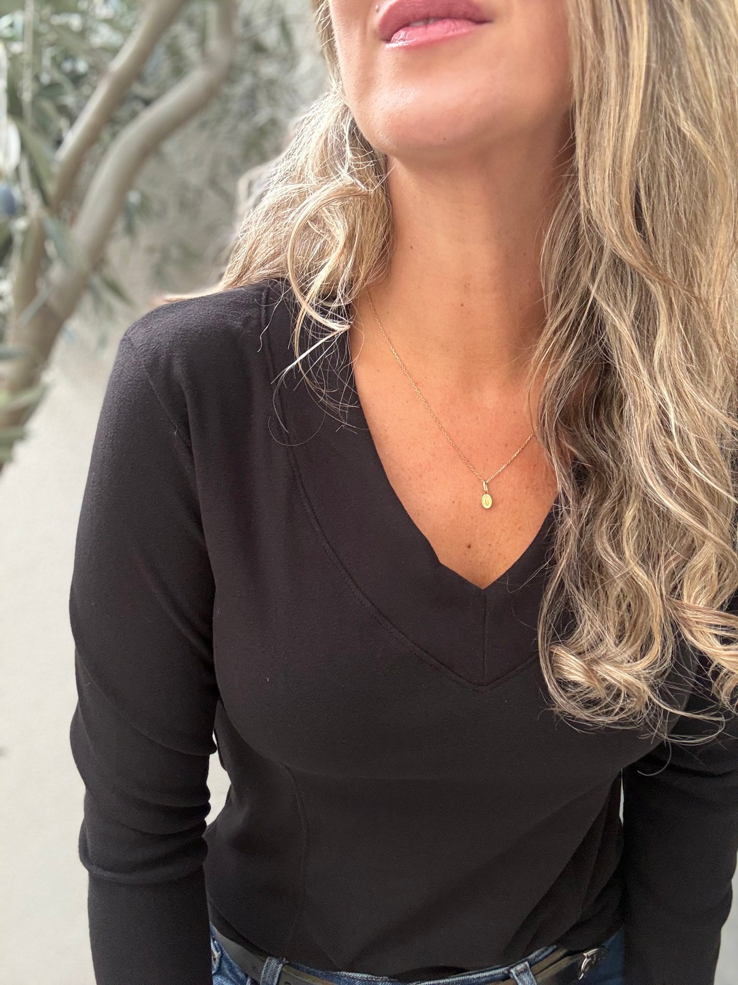 Polera Microfibra negra