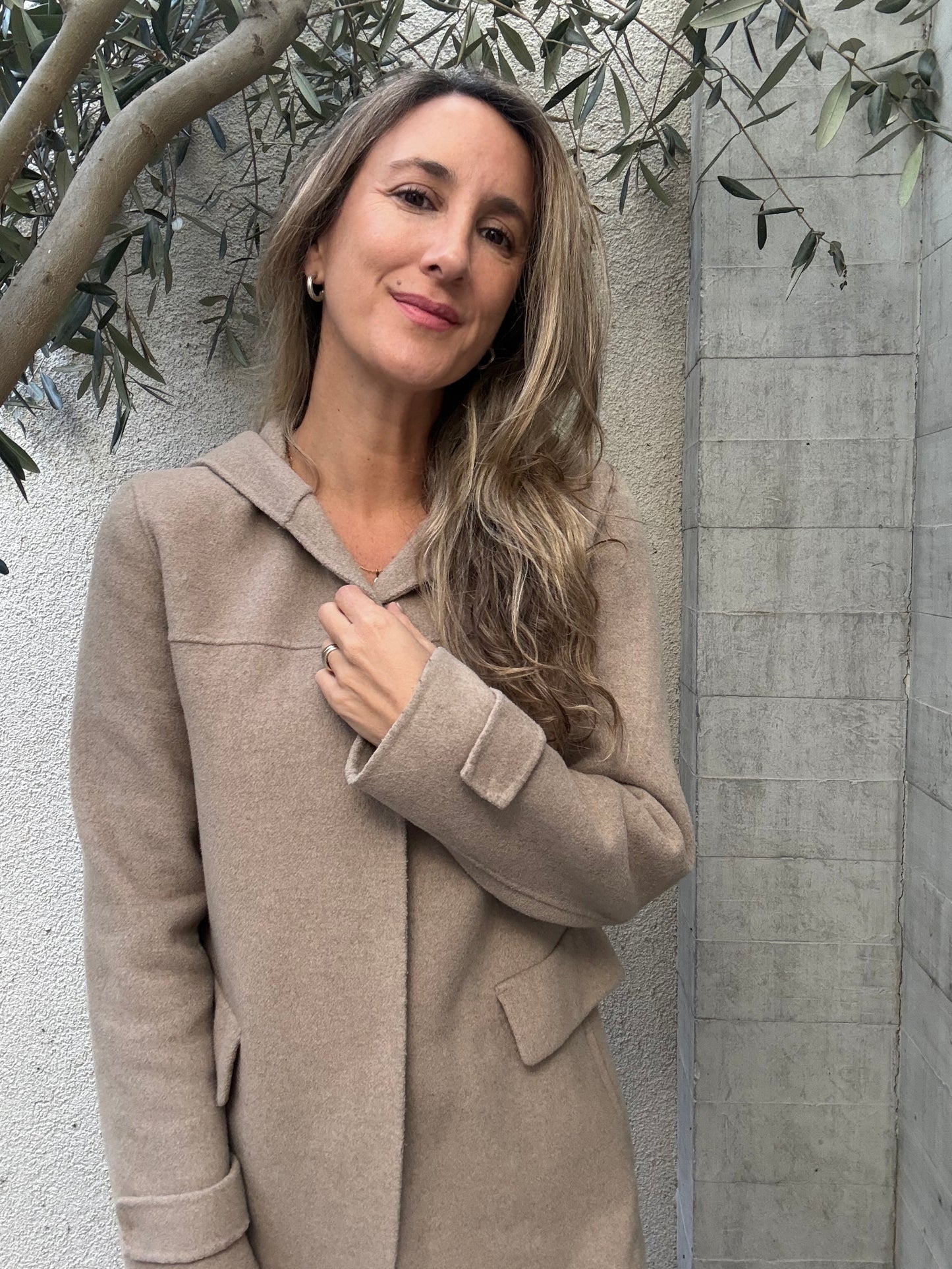Abrigo de paño Zara