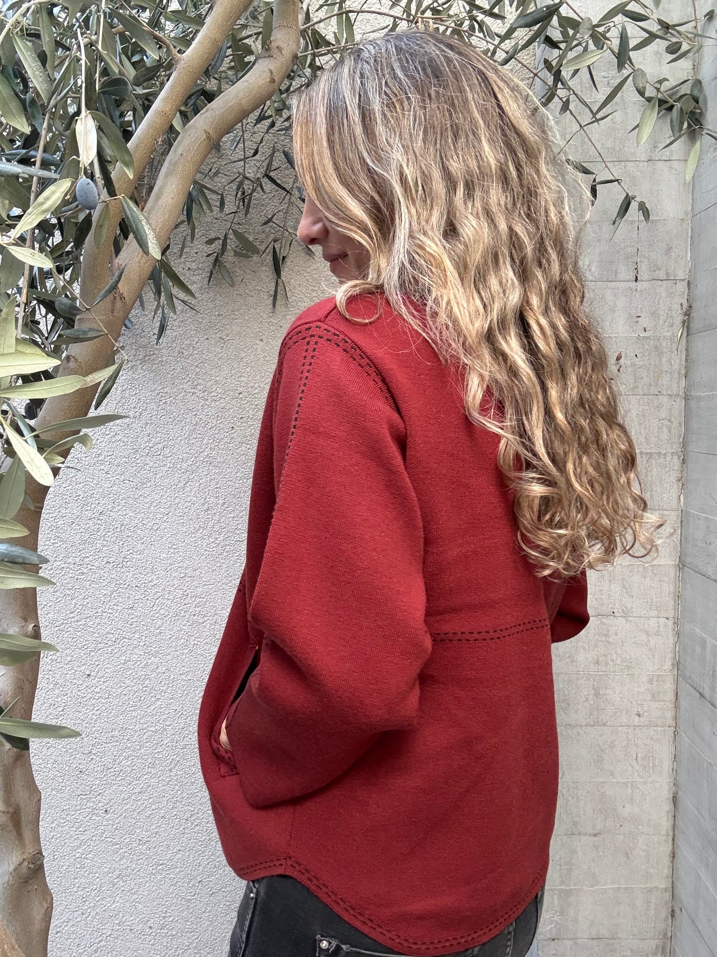 Chaqueta burgos burdeo