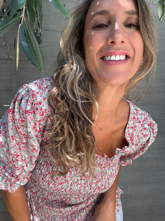 Polera Zaragoza turquesa