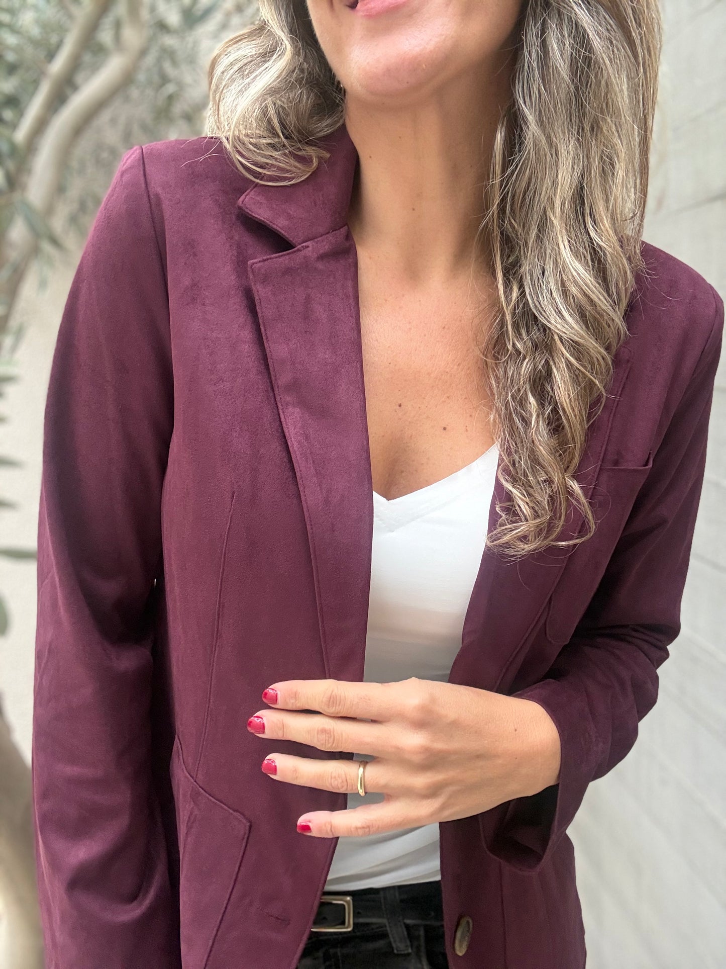 Blazer Galicia borgoña