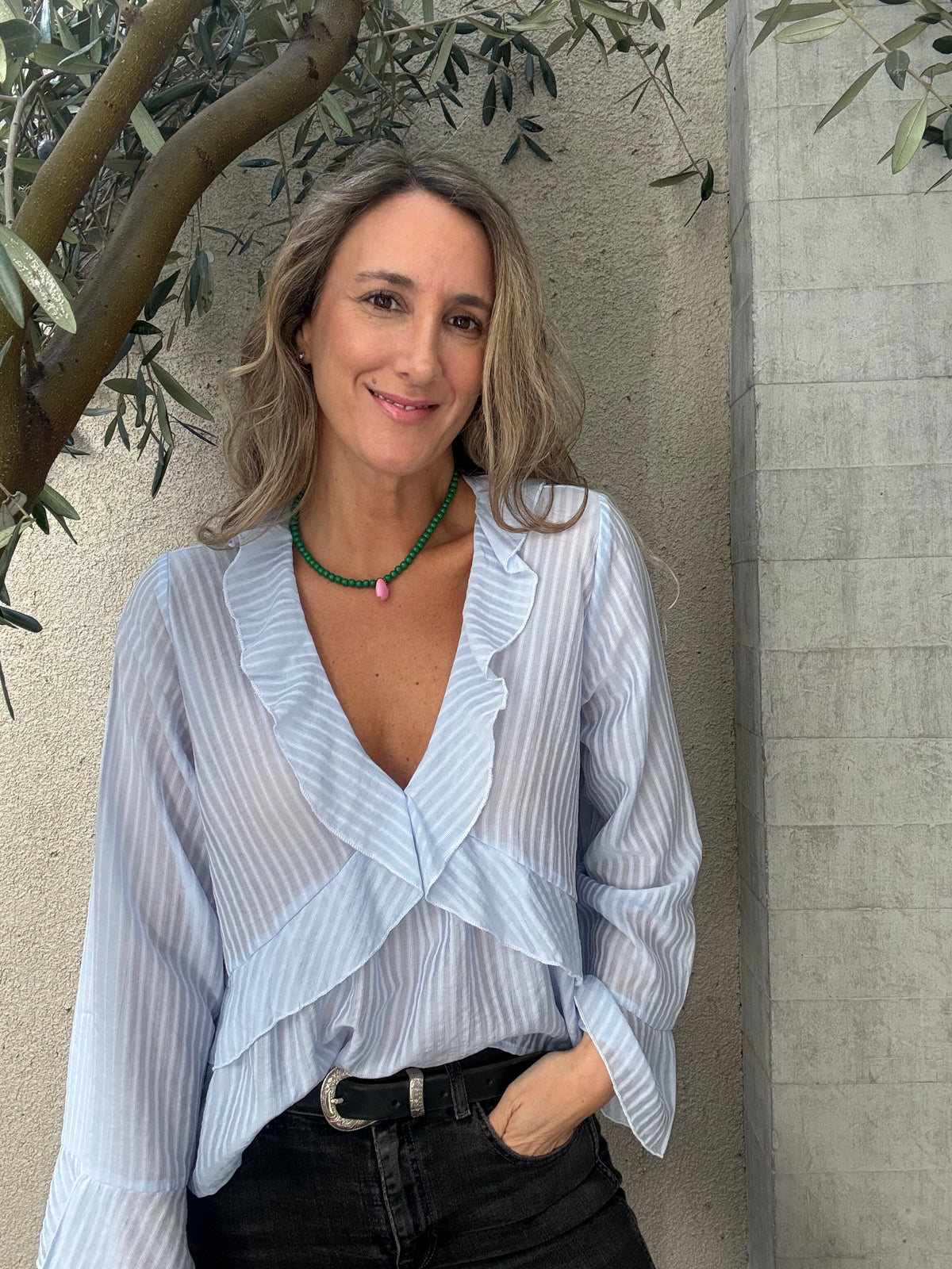 Blusa Portugal celeste