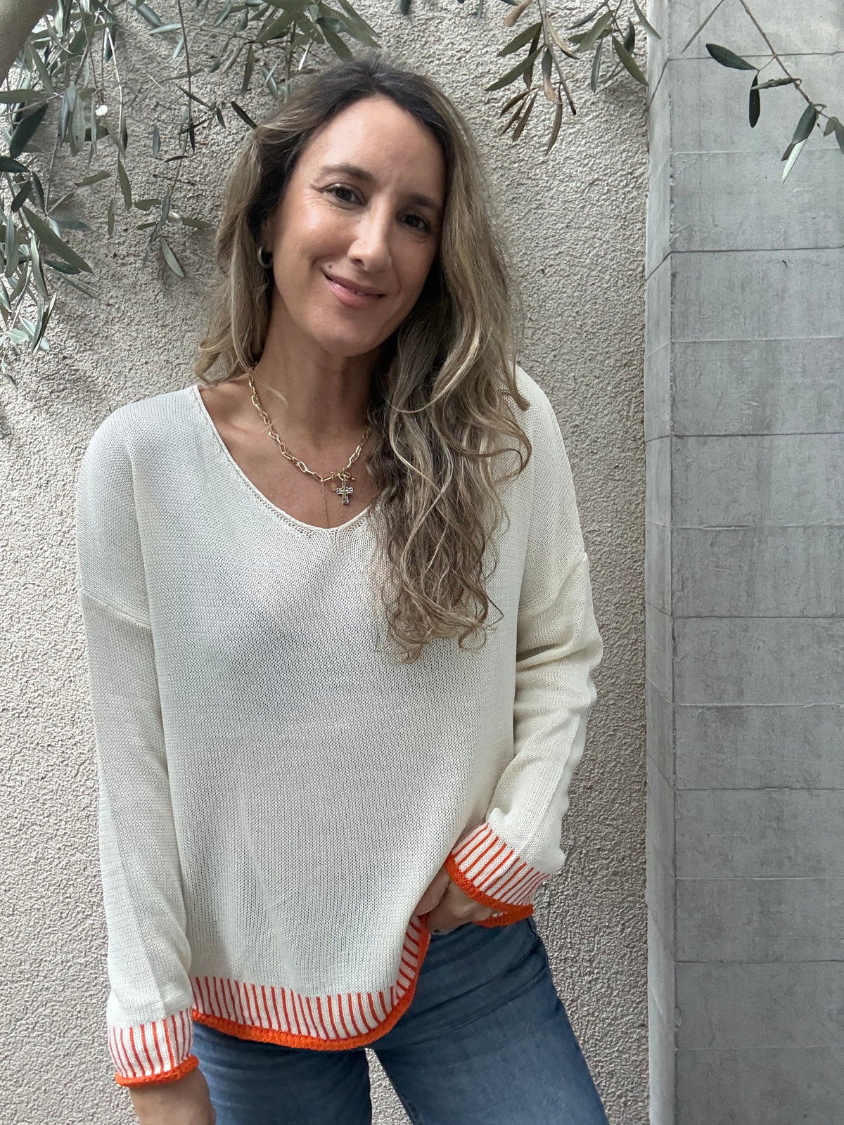 Polera hilo ribete