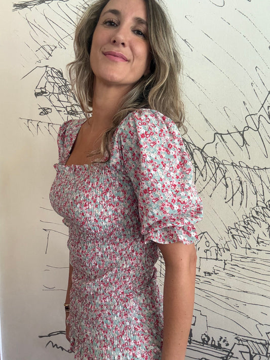 Polera Zaragoza turquesa