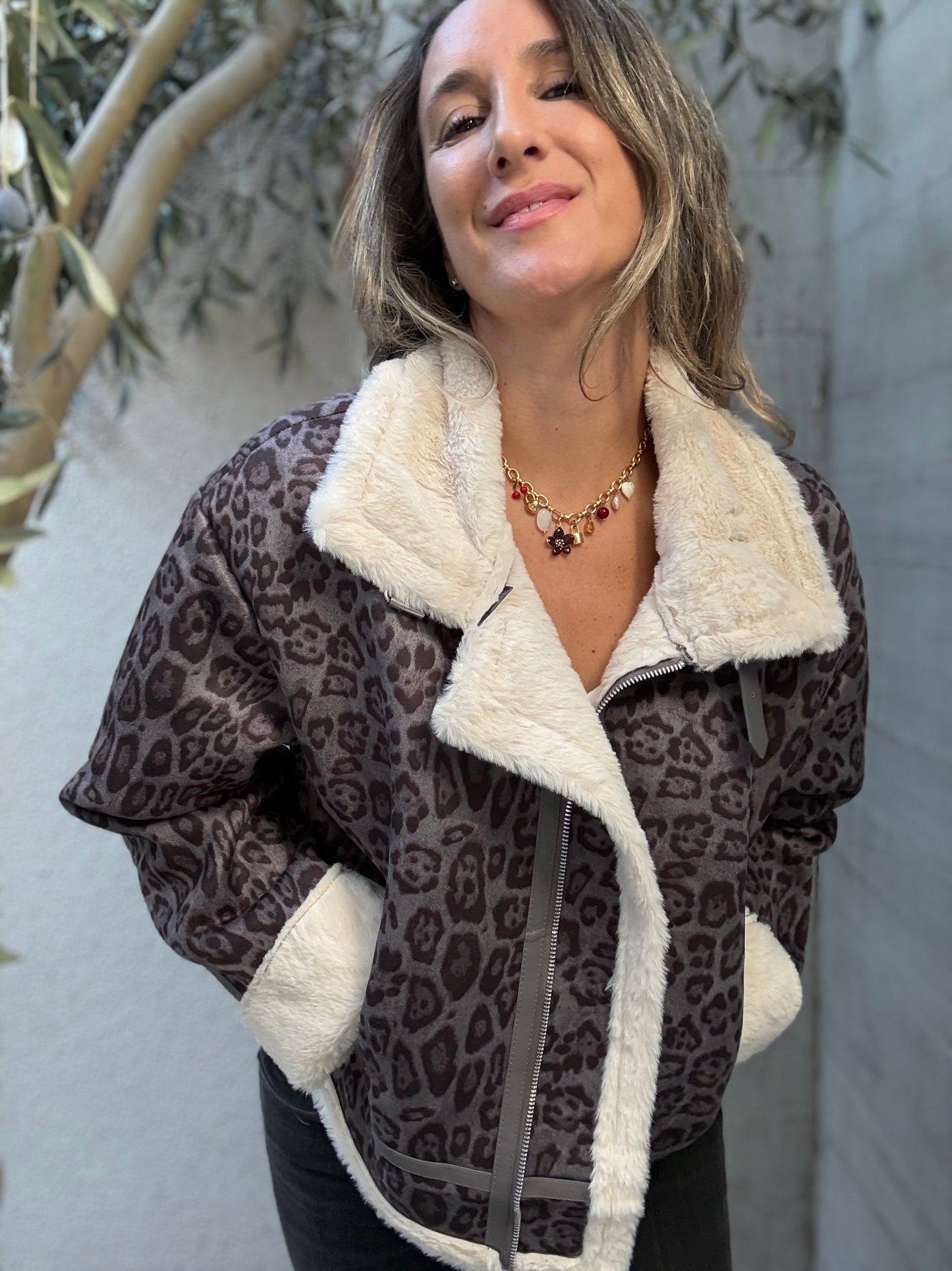 Chaqueta chiporro gris