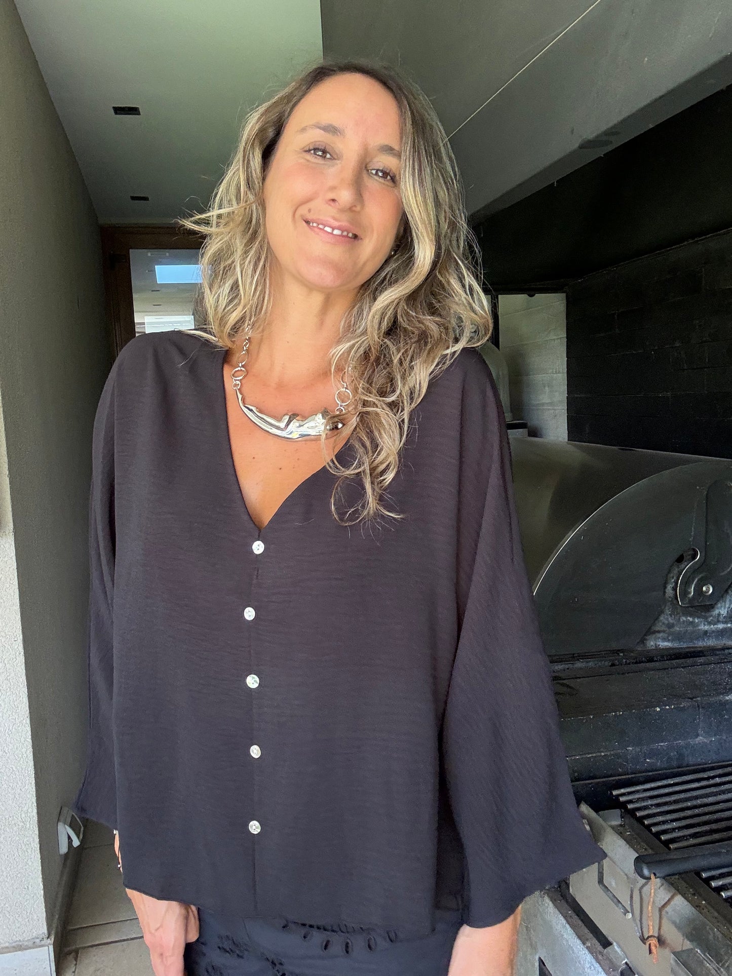 Blusa Lugo negra