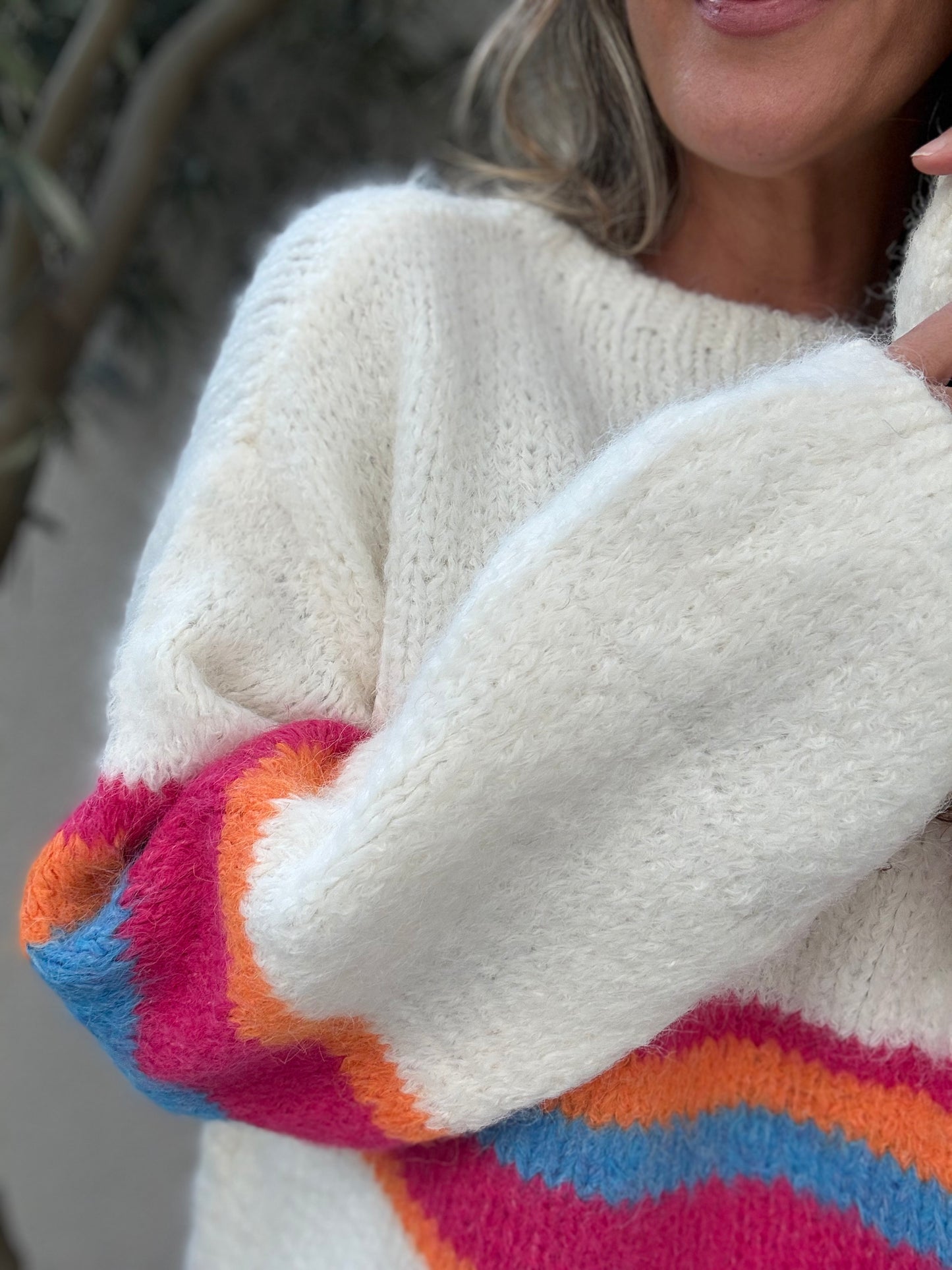 Sweater Colores blanco