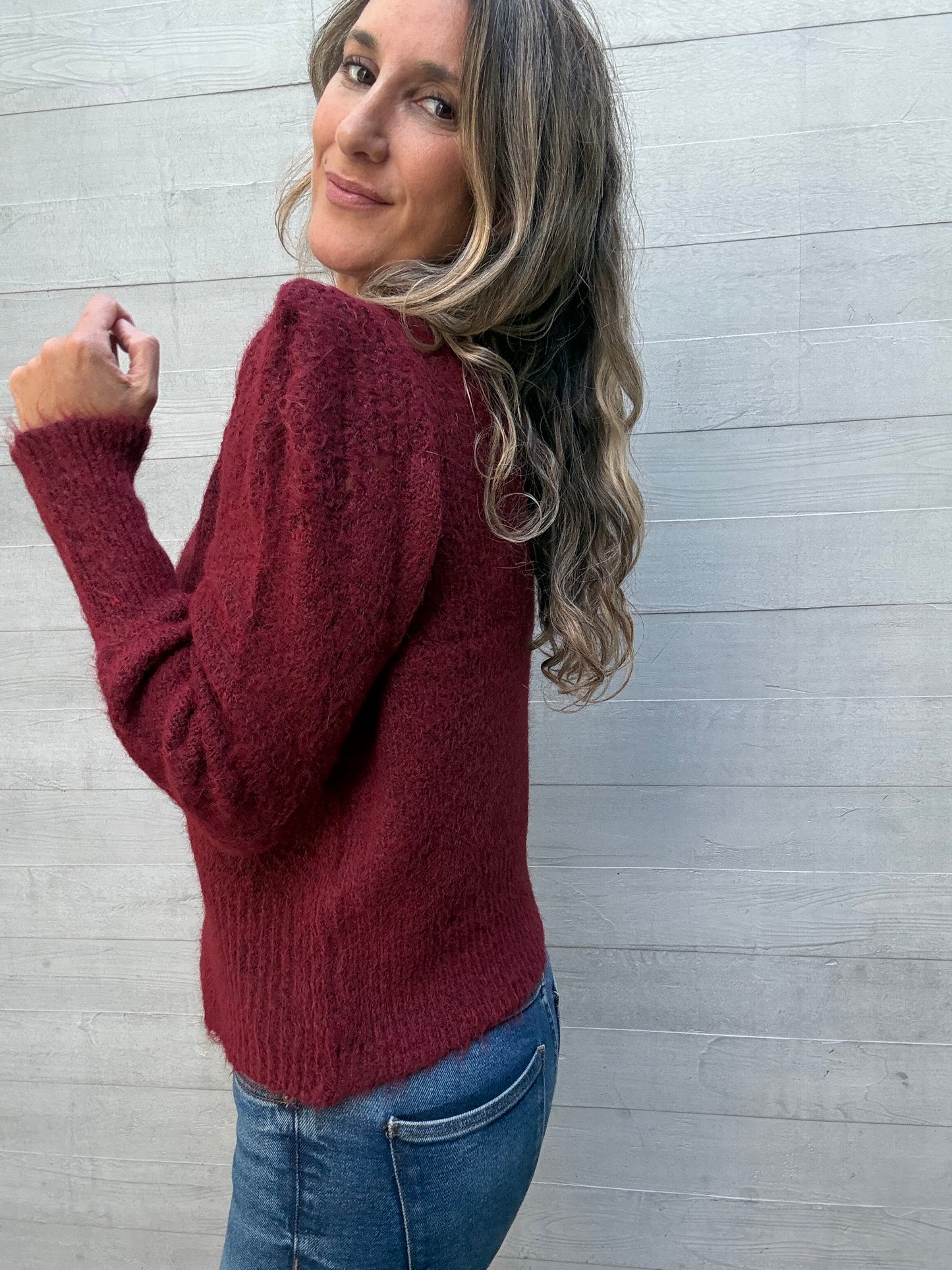 Sweater Girona burdeo