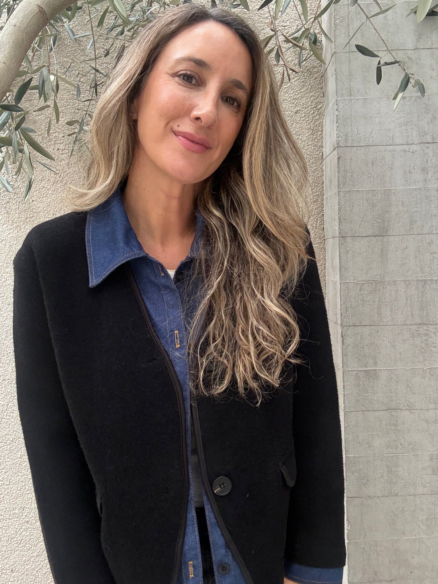 Chaqueta/camisa negro