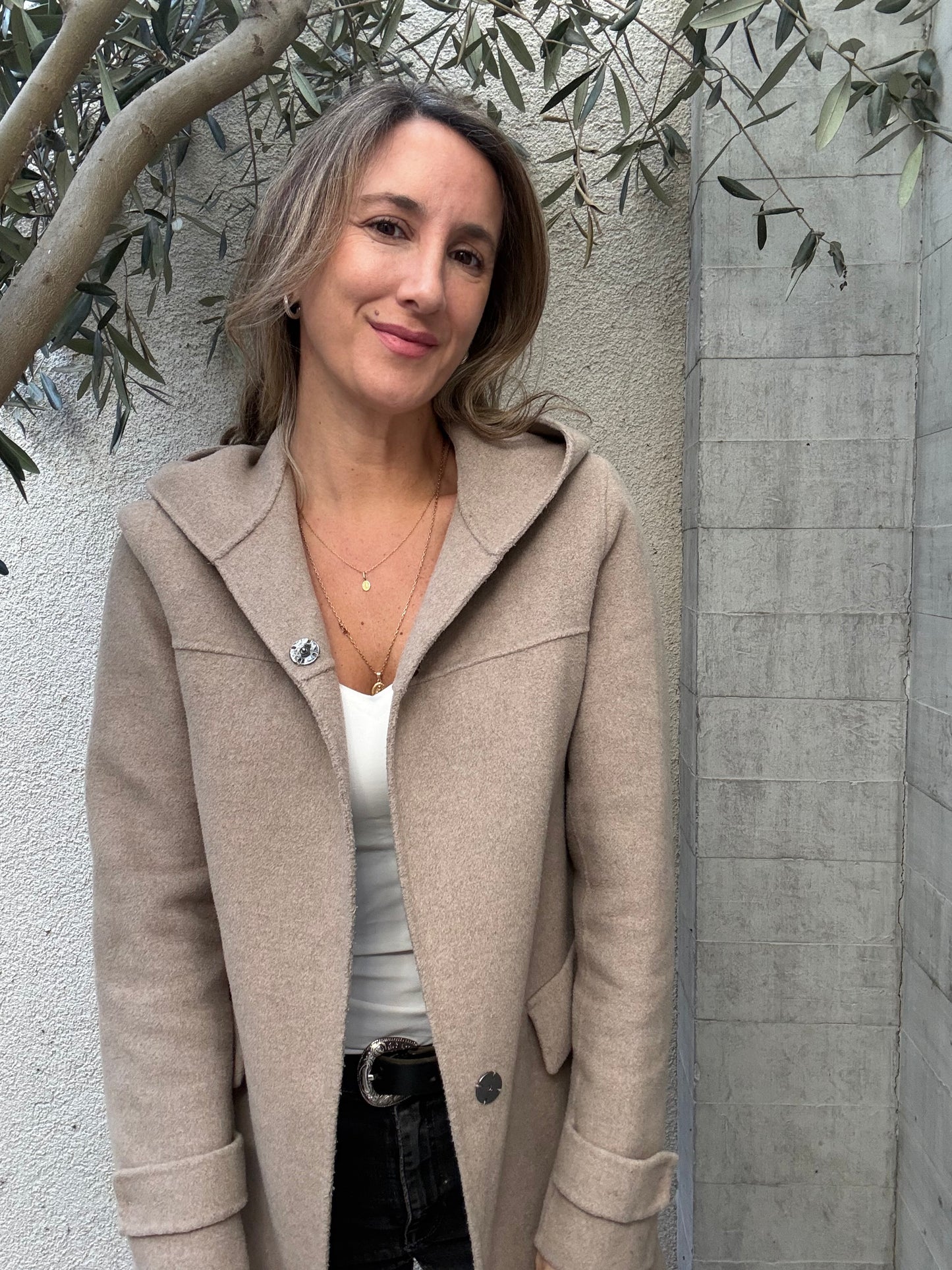 Abrigo de paño Zara