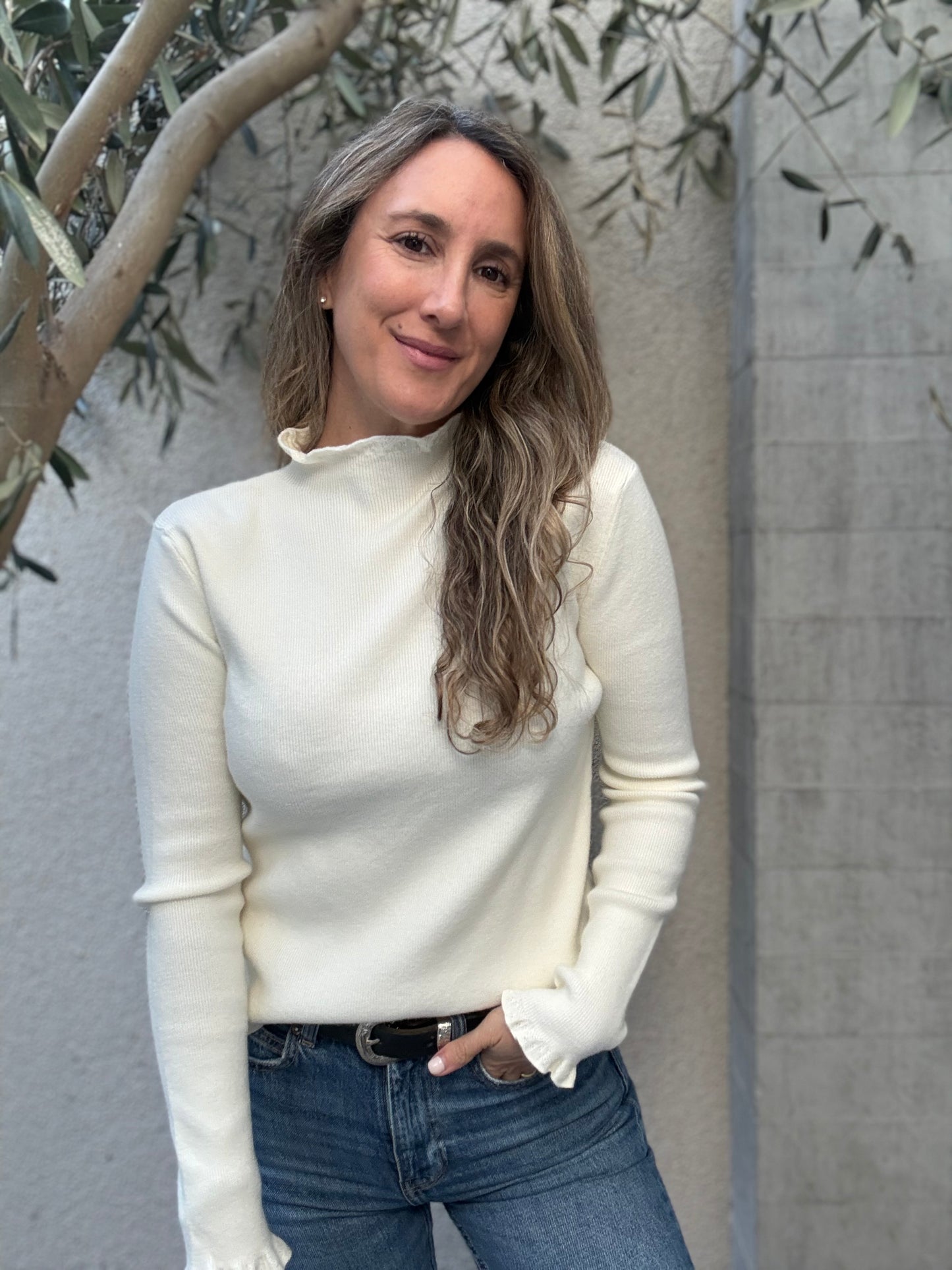 Sweater vuelitos crudo