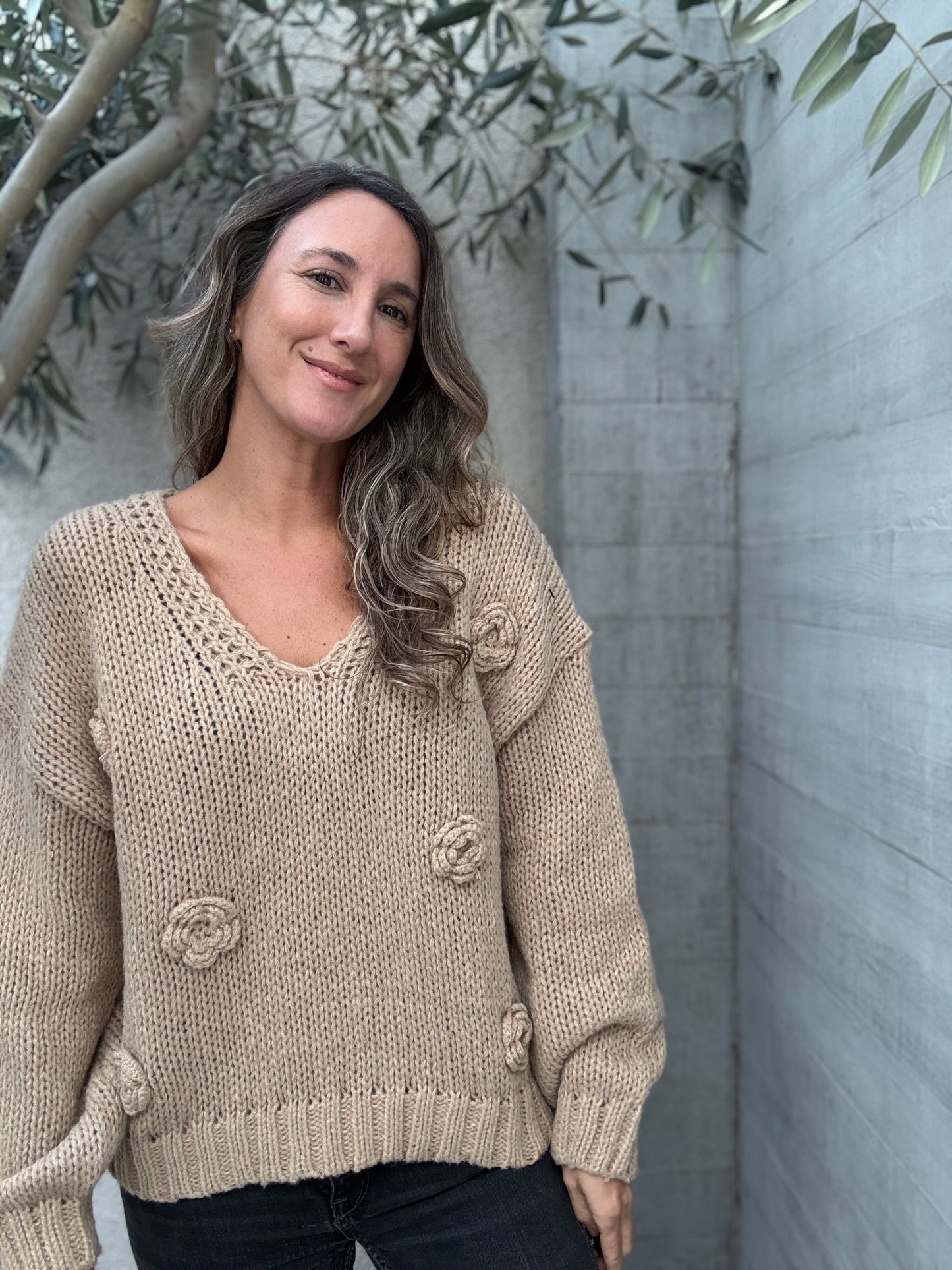 Sweater Compostela camel
