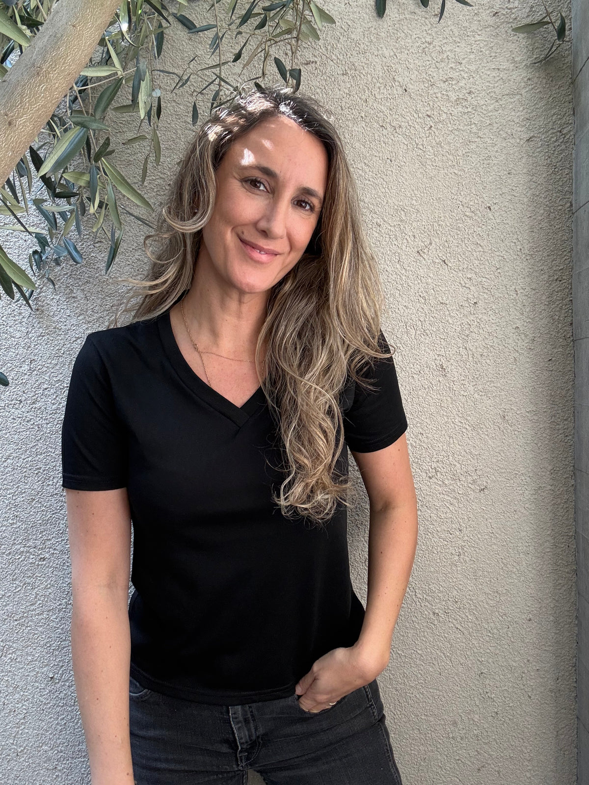Polera básic negra