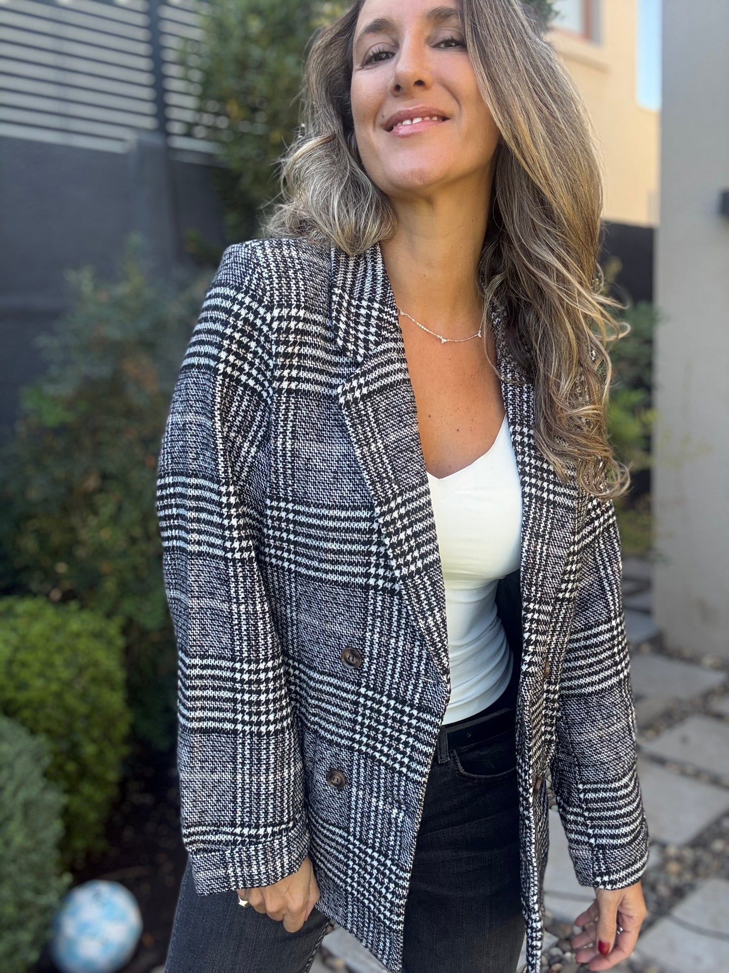 Abrigo tweed