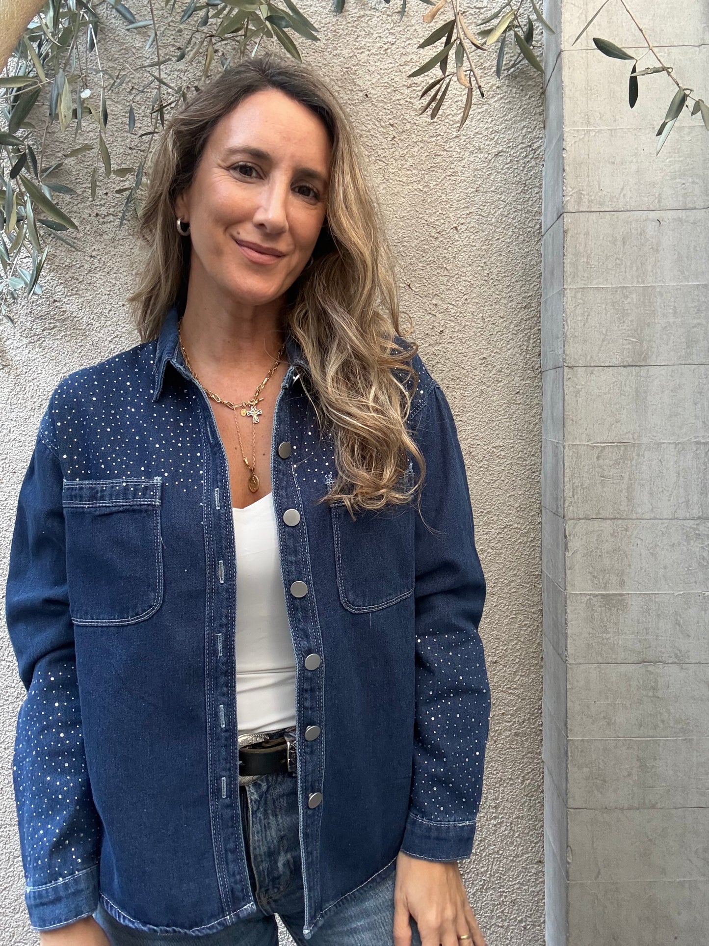 Camisa jeans Girona azul