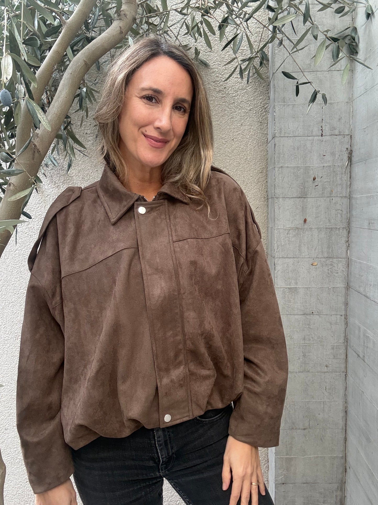 Chaqueta Asturiana café verdoso