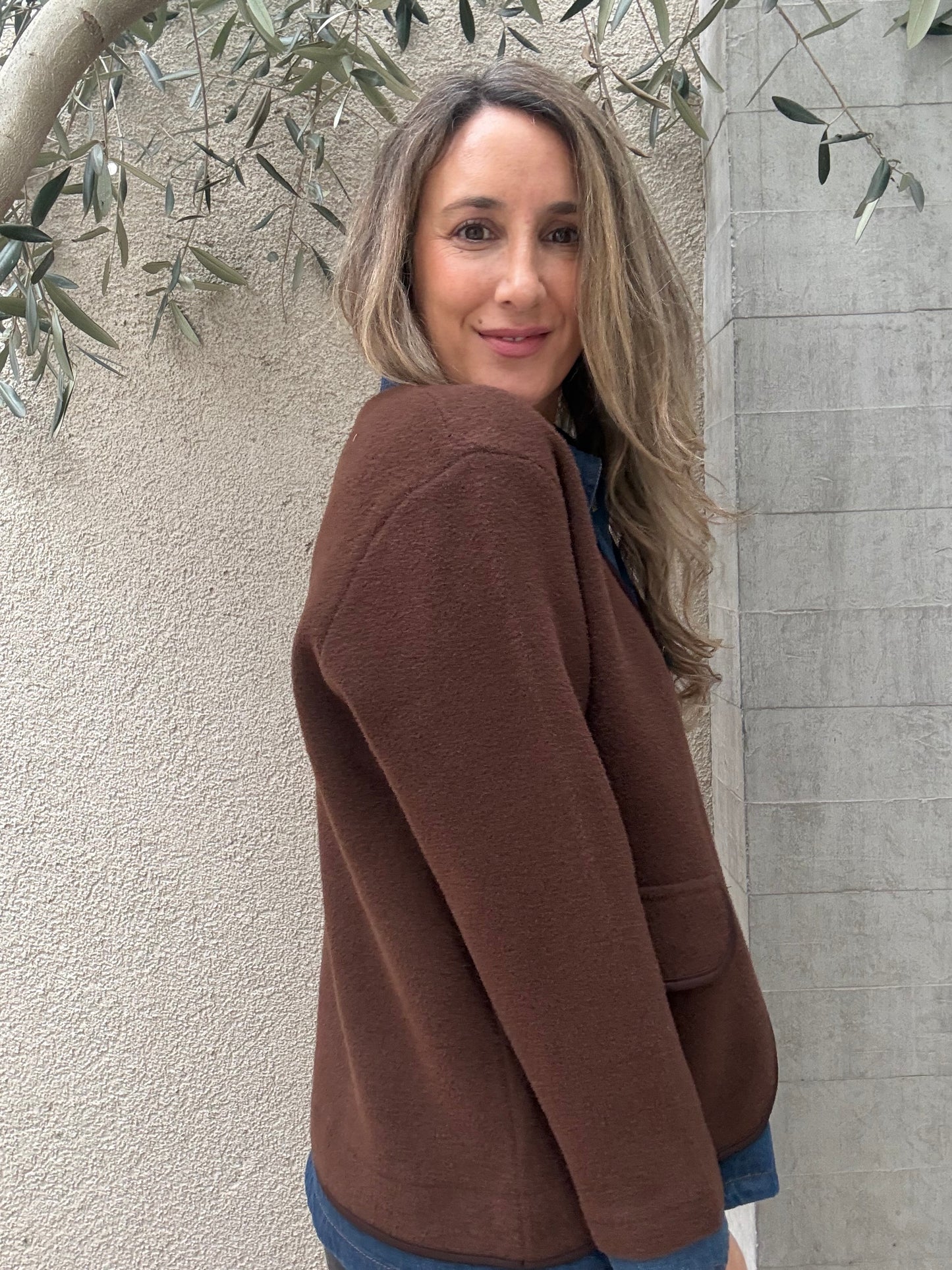 Chaqueta/camisa café