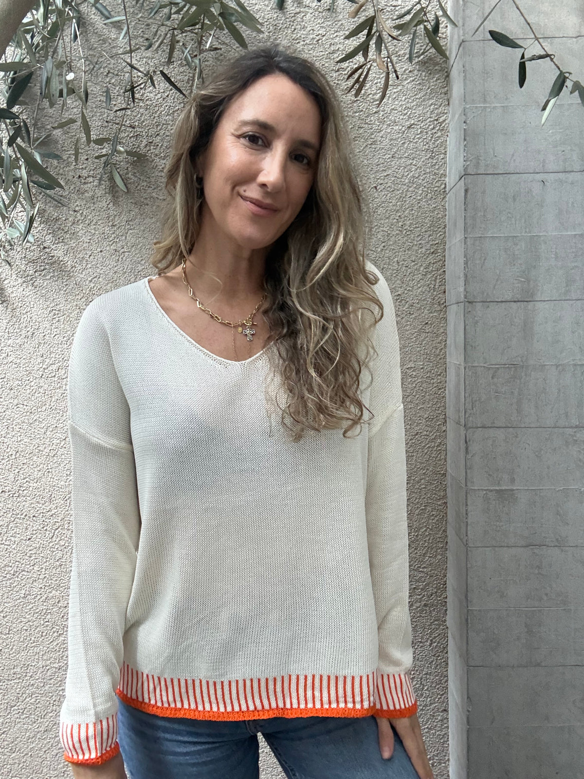 Polera hilo ribete