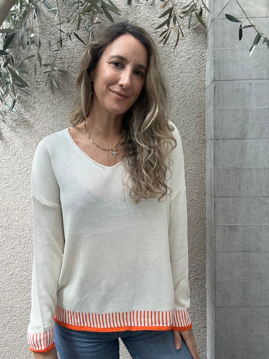 Polera hilo ribete