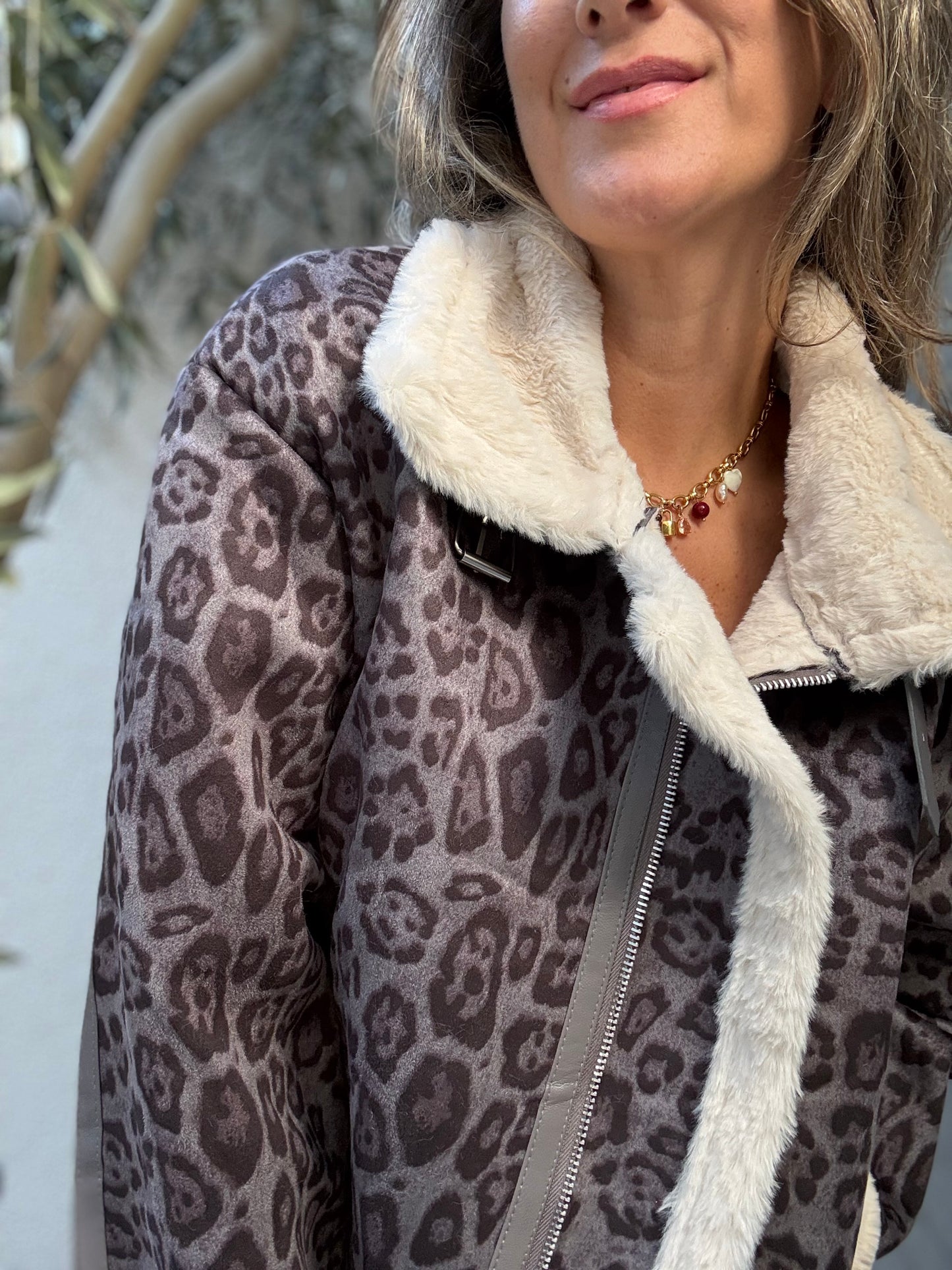 Chaqueta chiporro gris