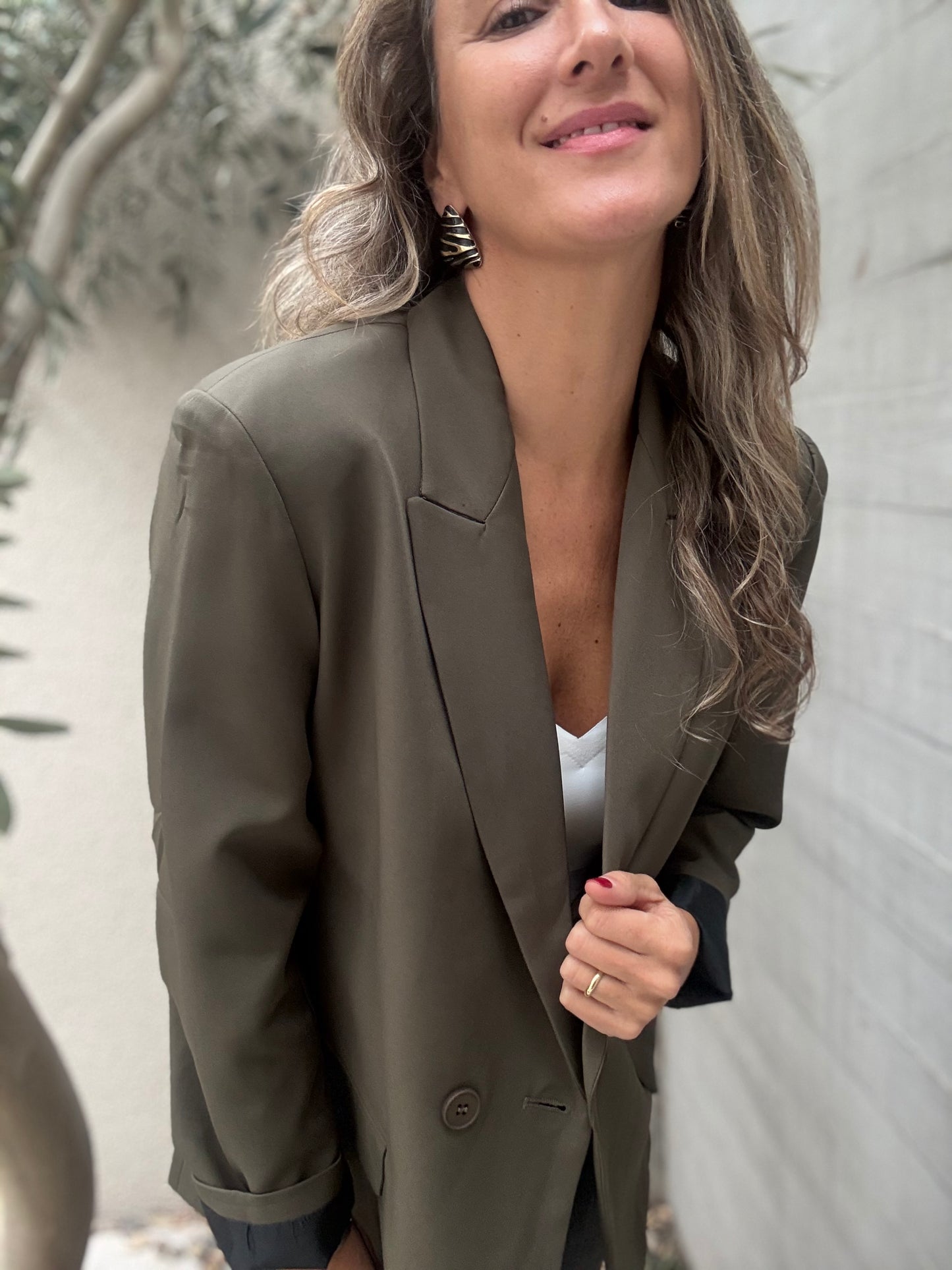 Blazer sastrero verde