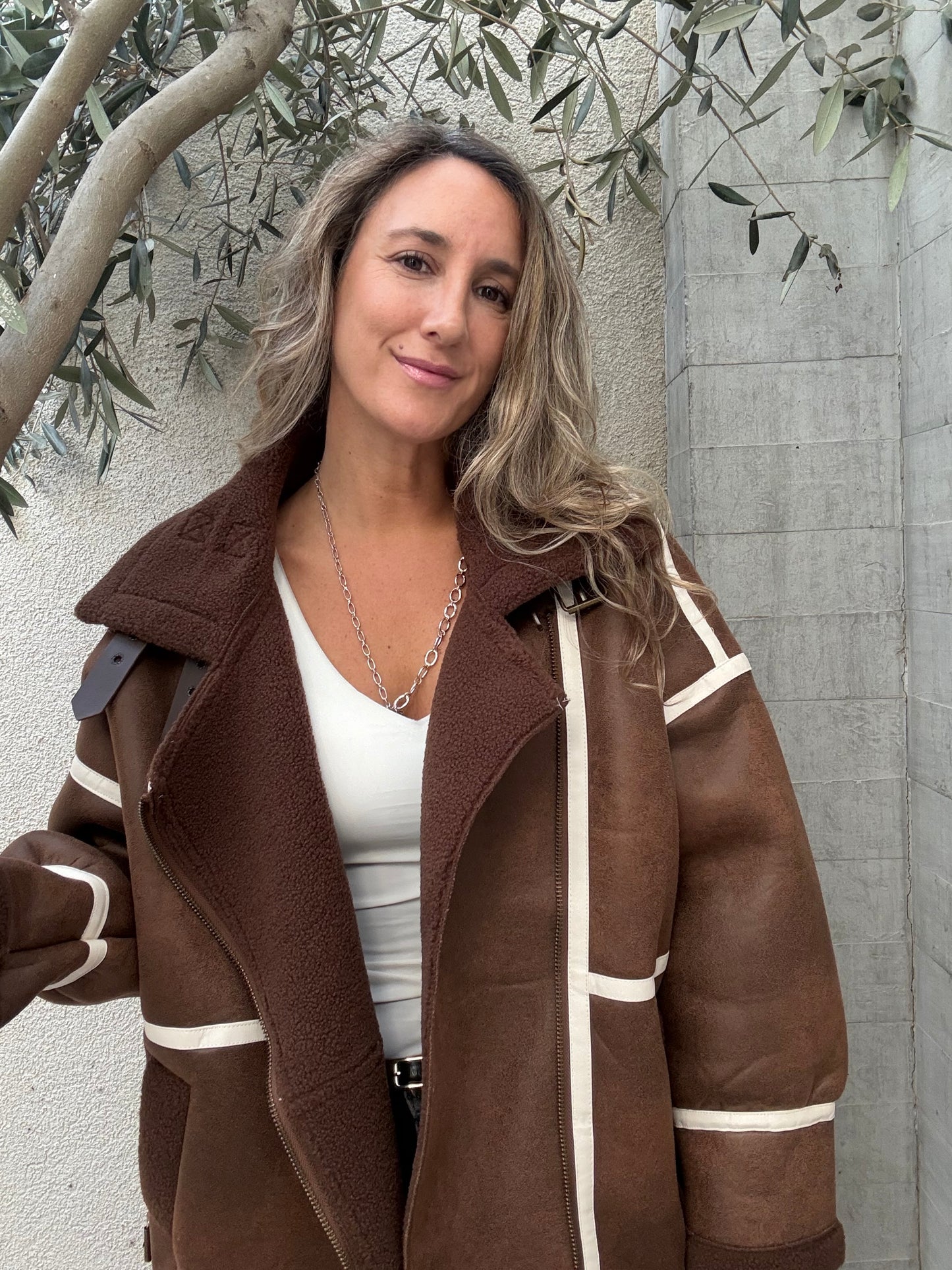 Chaqueta chiporro oversize