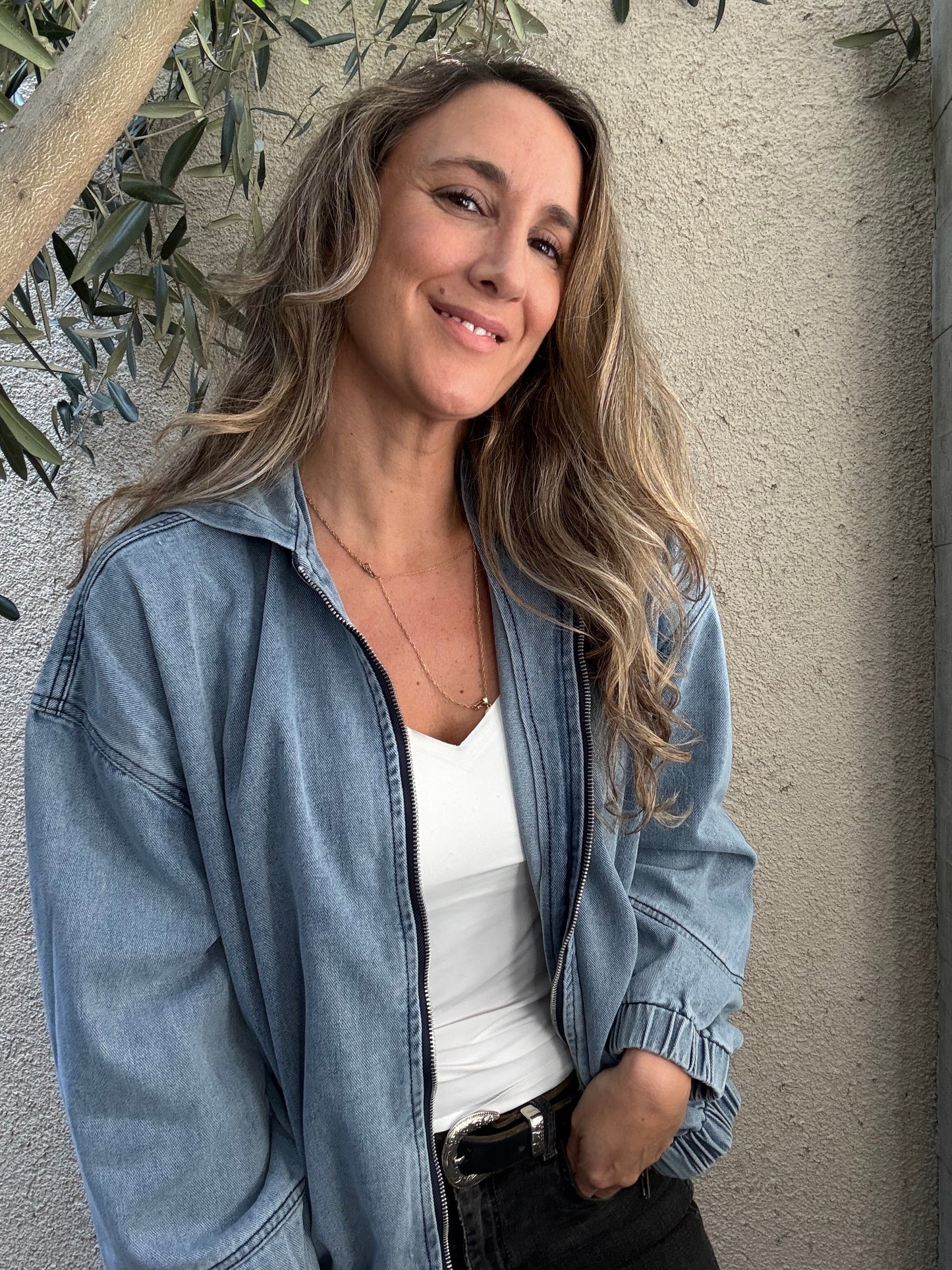 Chaqueta jeans celeste