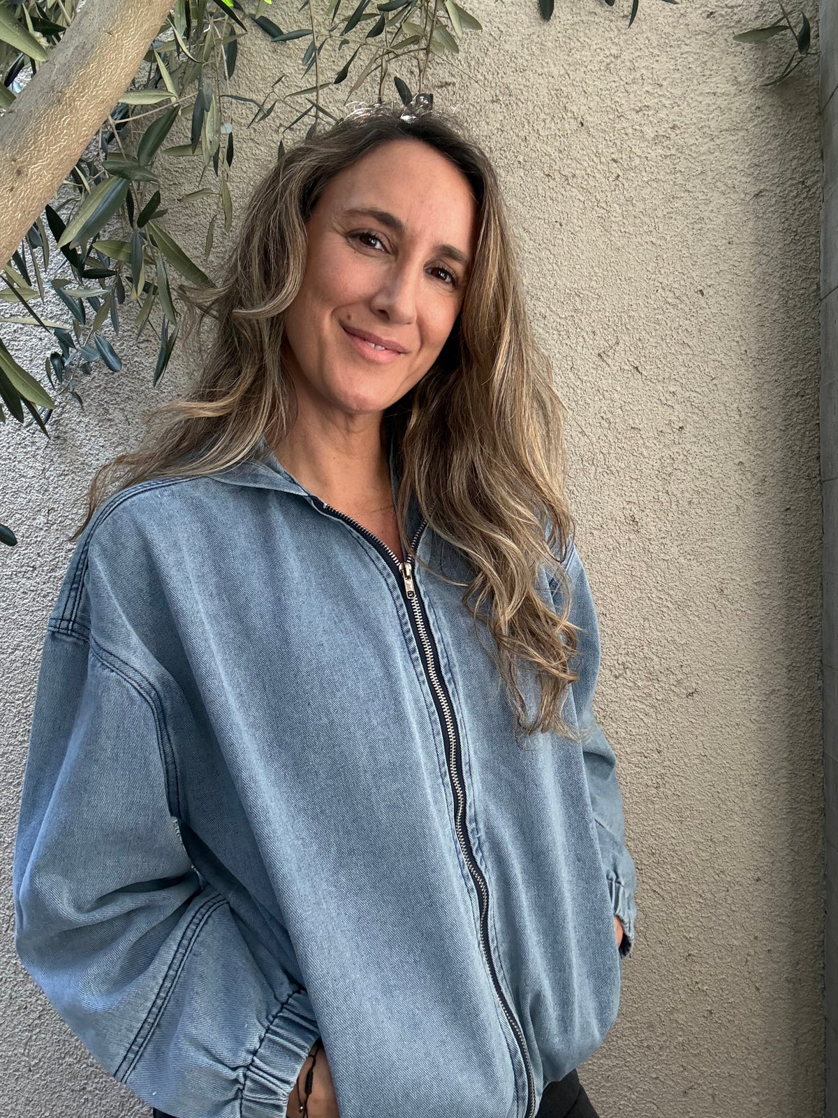 Chaqueta jeans celeste